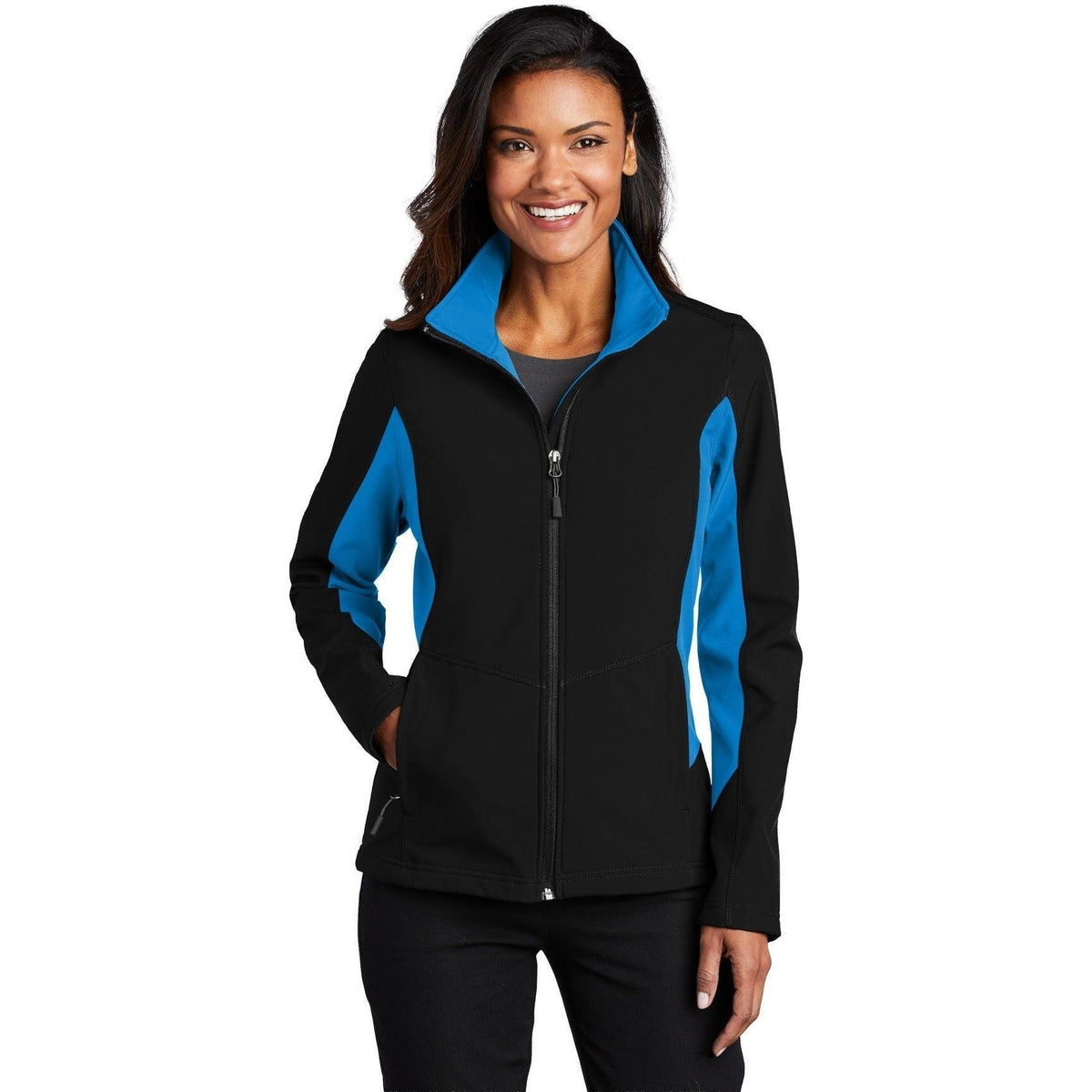 no-logo Port Authority Women's Colorblock Soft Shell-Regular-Port Authority-Thread Logic