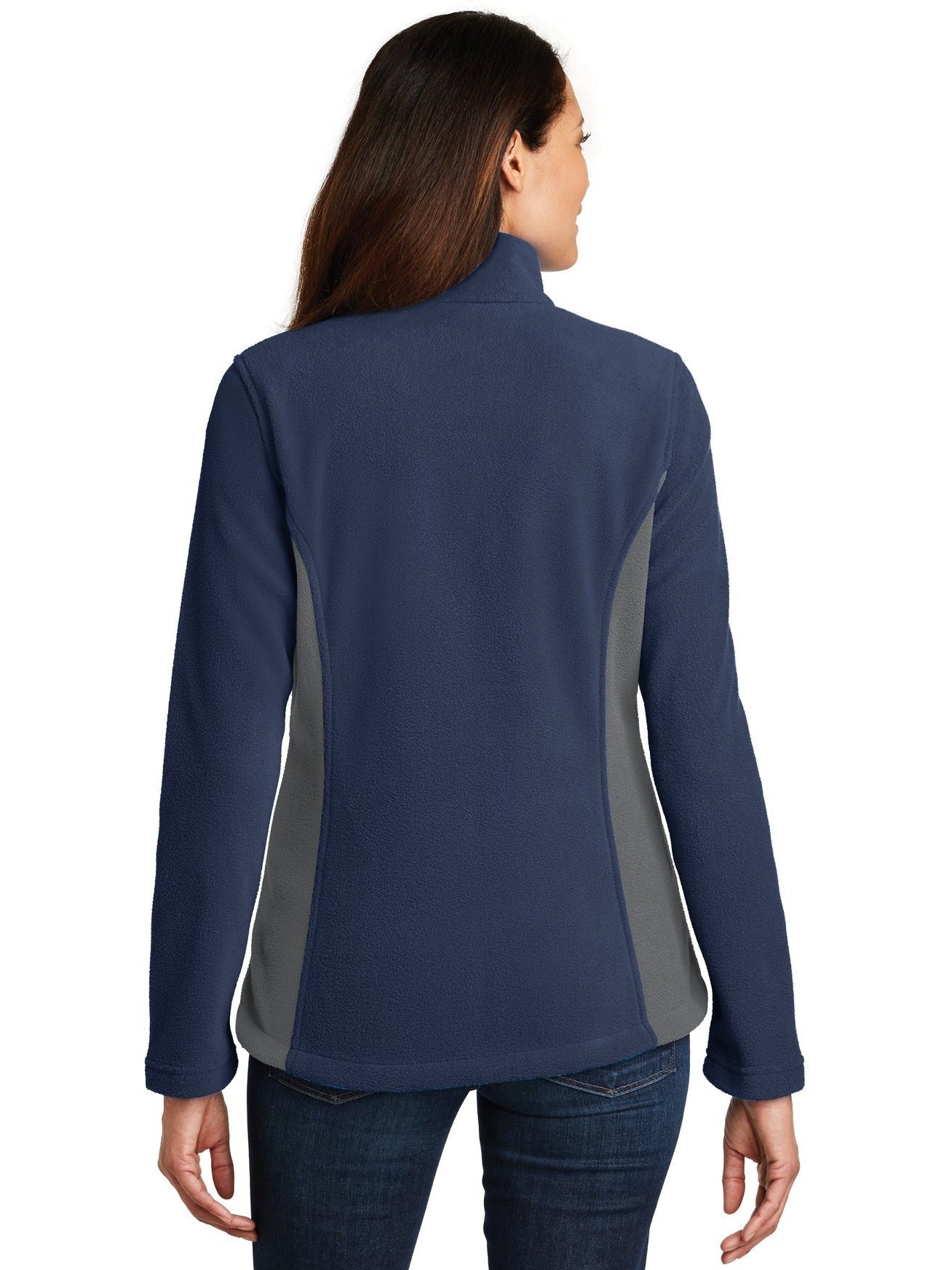 no-logo Port Authority Ladies Colorblock Value Fleece Jacket-Regular-Port Authority-Thread Logic