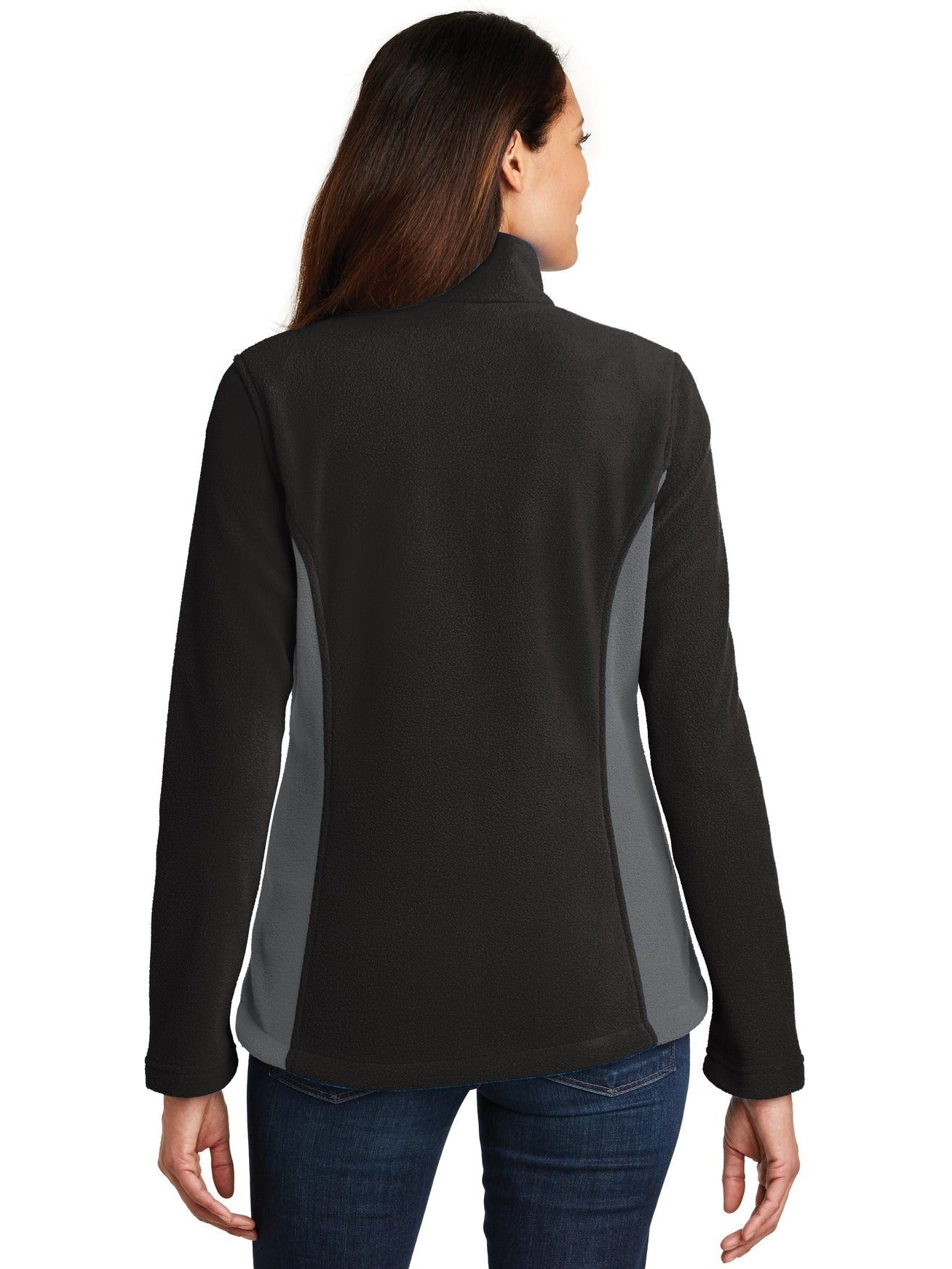 no-logo Port Authority Ladies Colorblock Value Fleece Jacket-Regular-Port Authority-Thread Logic
