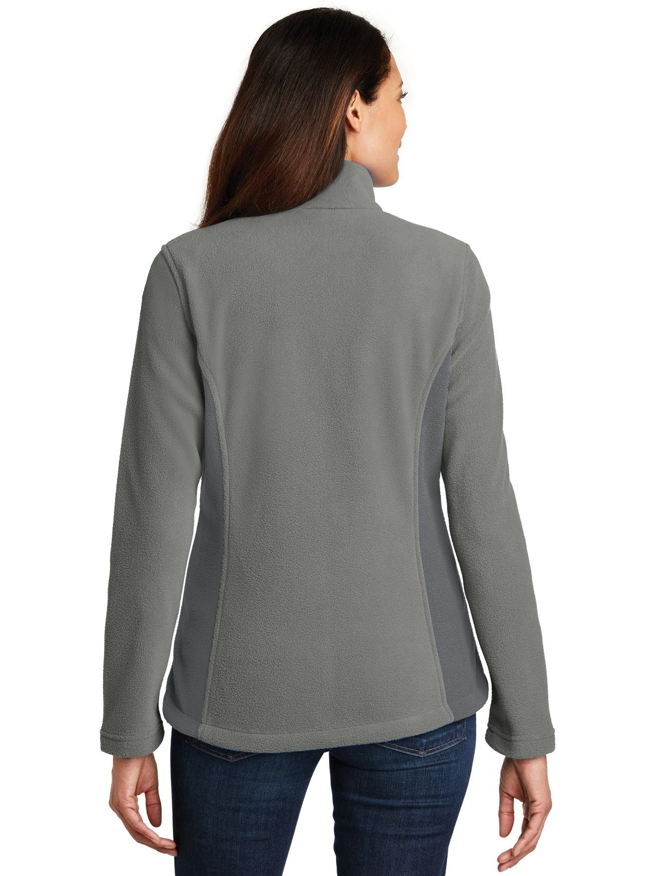 no-logo Port Authority Ladies Colorblock Value Fleece Jacket-Regular-Port Authority-Thread Logic