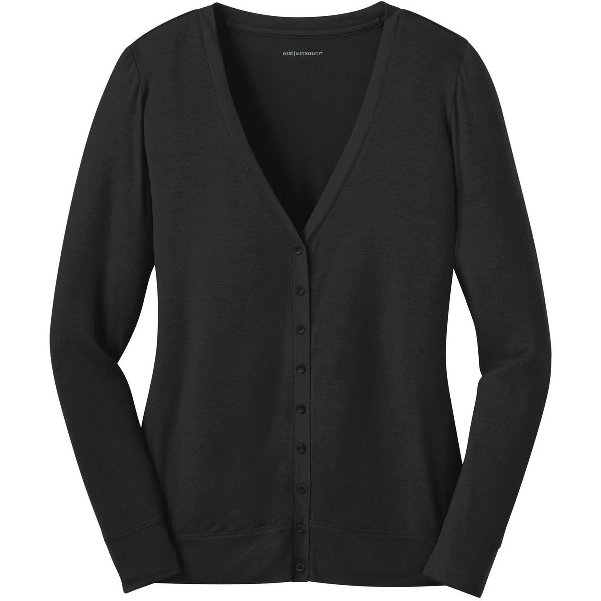 no-logo Port Authority Women's Concept Cardigan-Sweaters-Port Authority-Black-XS-Thread Logic