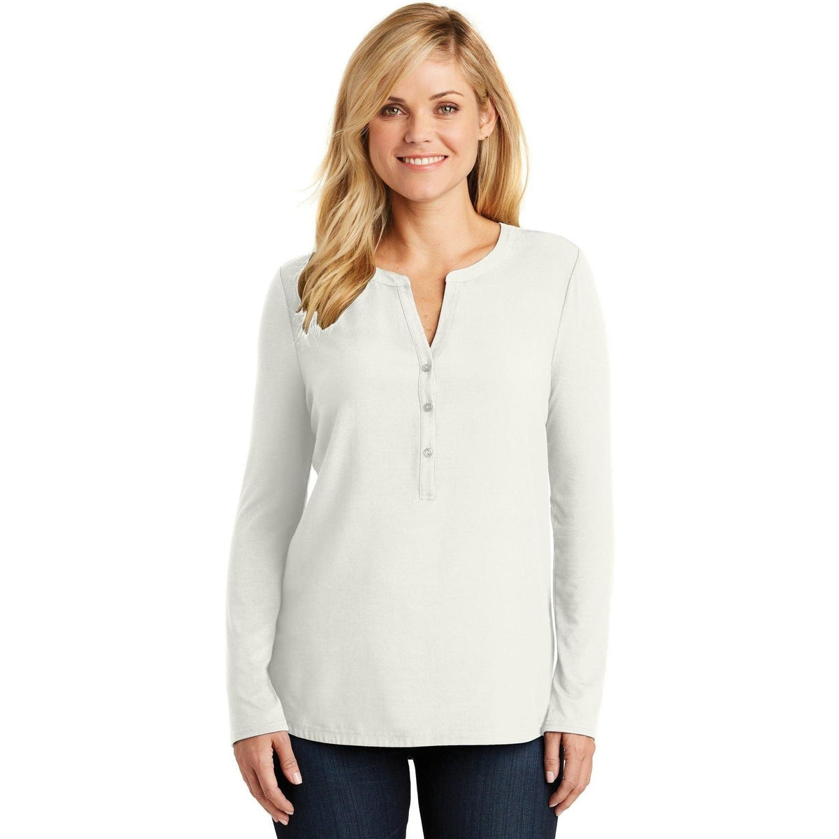 no-logo Port Authority Women's Concept Henley Tunic-Active-Port Authority-Thread Logic