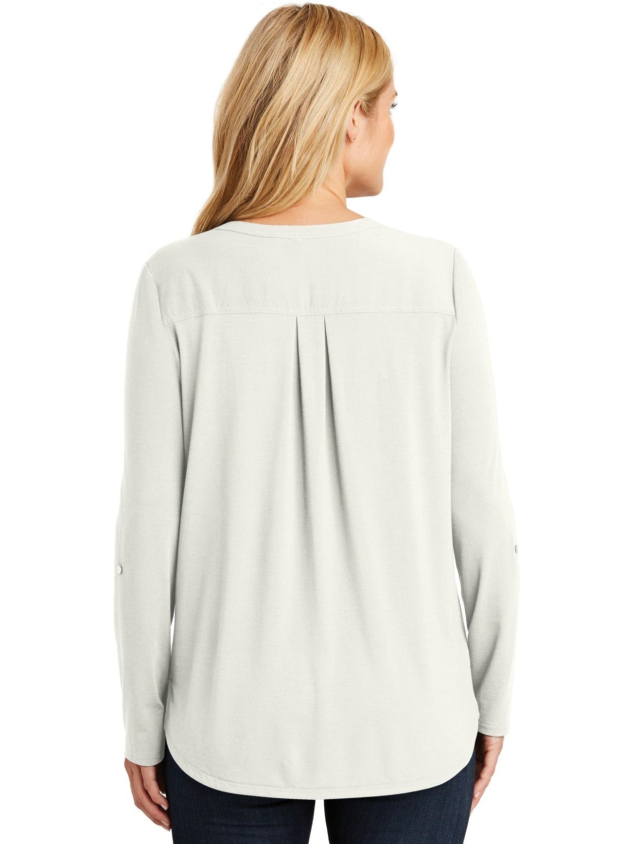 no-logo Port Authority Ladies Concept Henley Tunic-Regular-Port Authority-Thread Logic