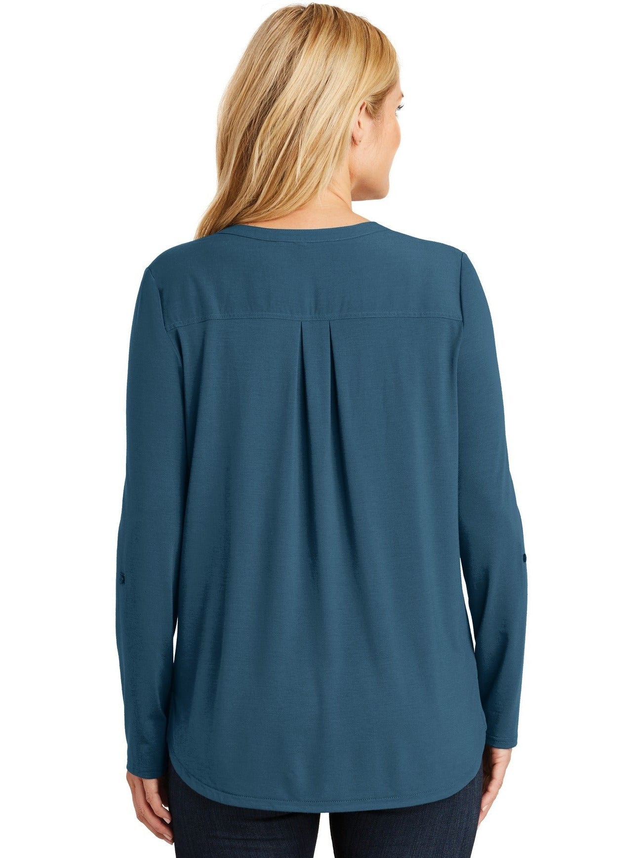 no-logo Port Authority Ladies Concept Henley Tunic-Regular-Port Authority-Thread Logic
