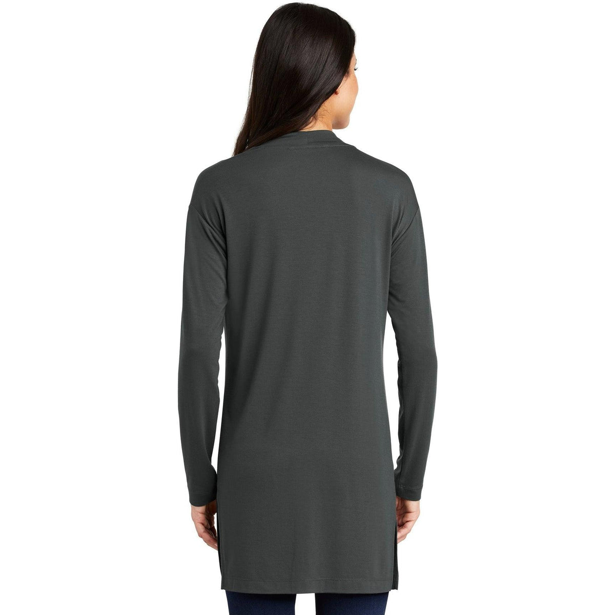 no-logo Port Authority Ladies Concept Long Pocket Cardigan-Regular-Port Authority-Thread Logic
