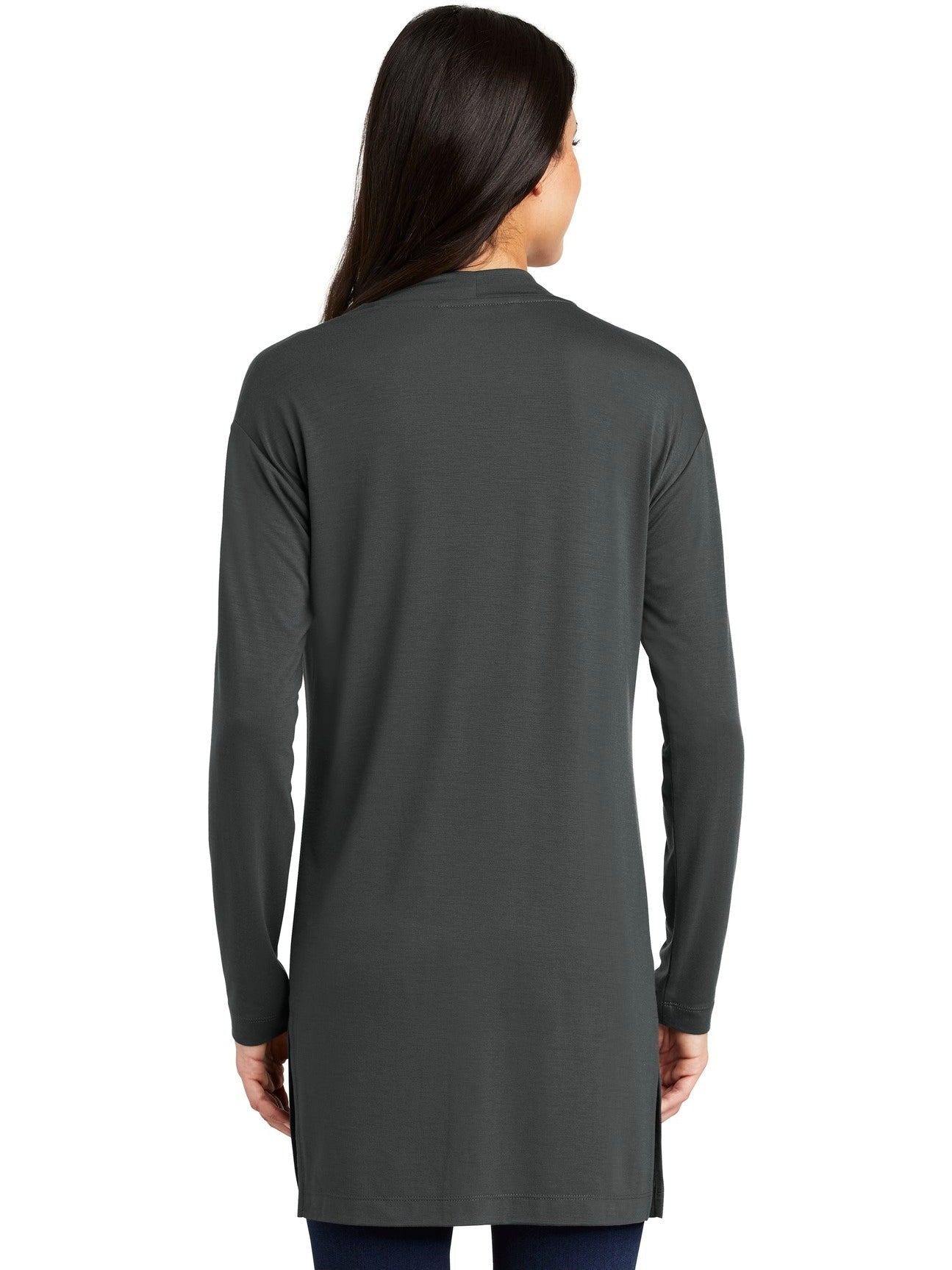 no-logo Port Authority Ladies Concept Long Pocket Cardigan-Regular-Port Authority-Thread Logic