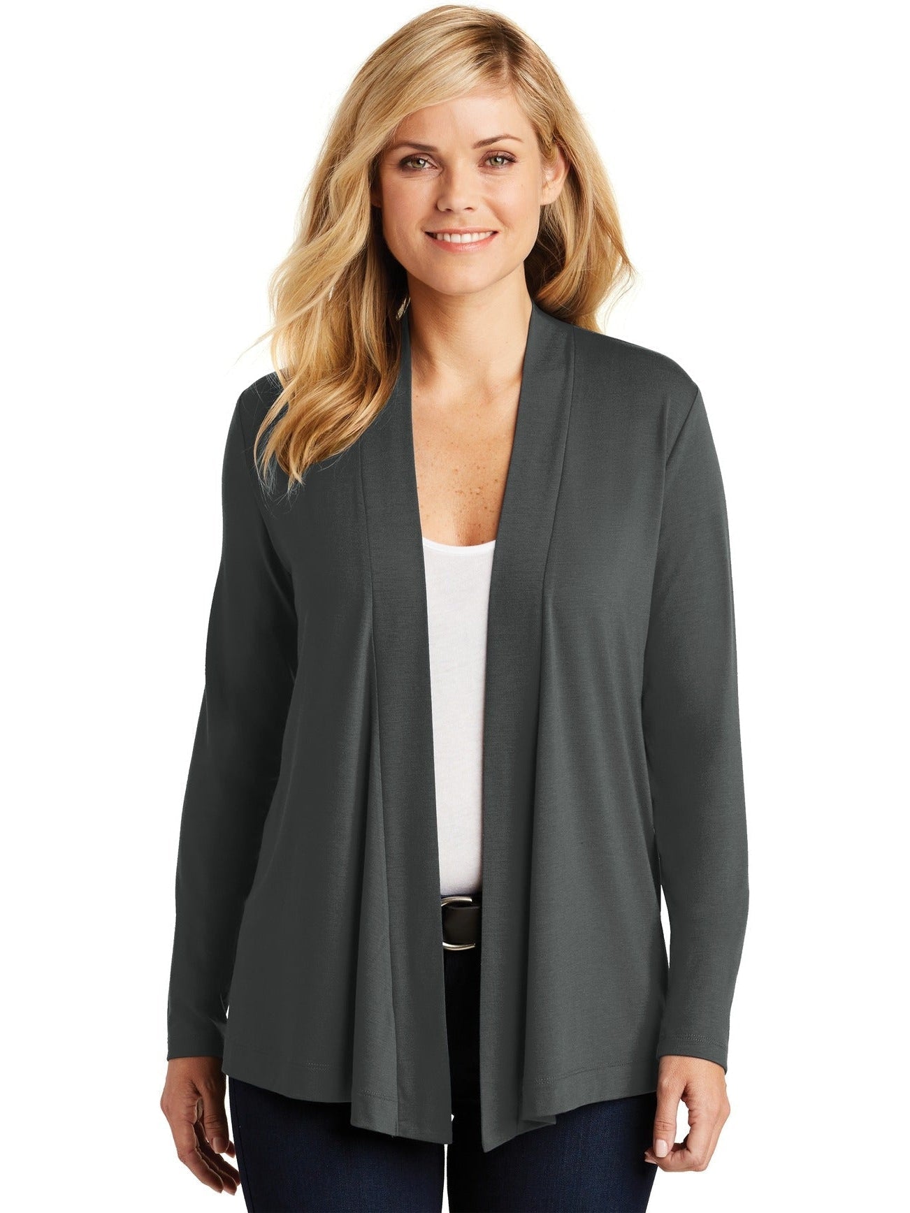 no-logo Port Authority Ladies Concept Open Cardigan-Regular-Port Authority-Thread Logic
