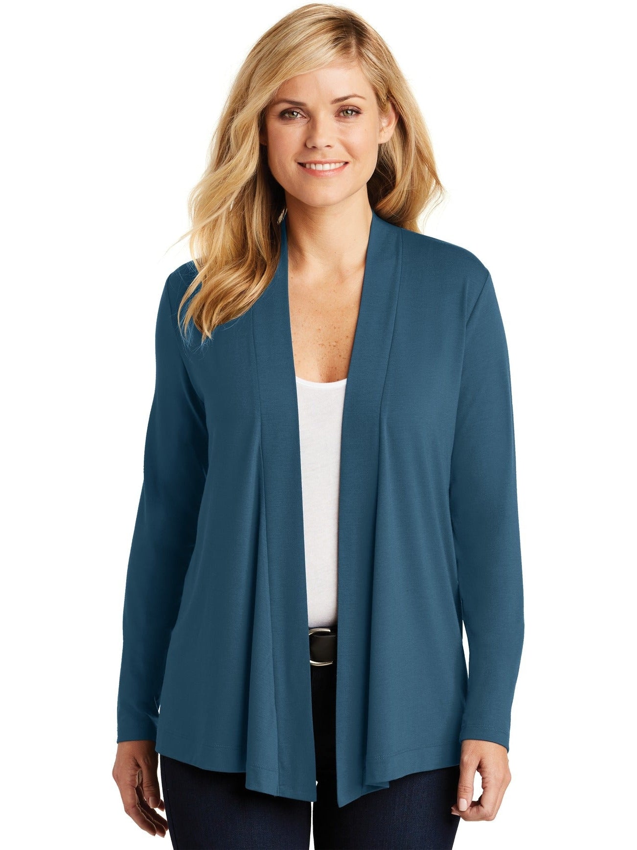 no-logo Port Authority Ladies Concept Open Cardigan-Regular-Port Authority-Thread Logic