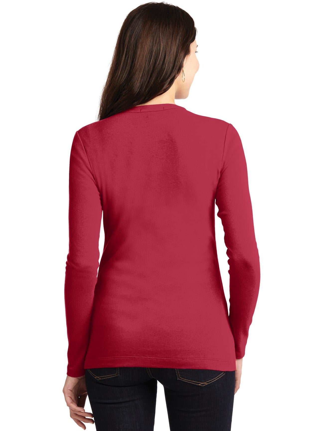 no-logo Port Authority Ladies Concept Stretch Button-Front Cardigan-Regular-Port Authority-Thread Logic