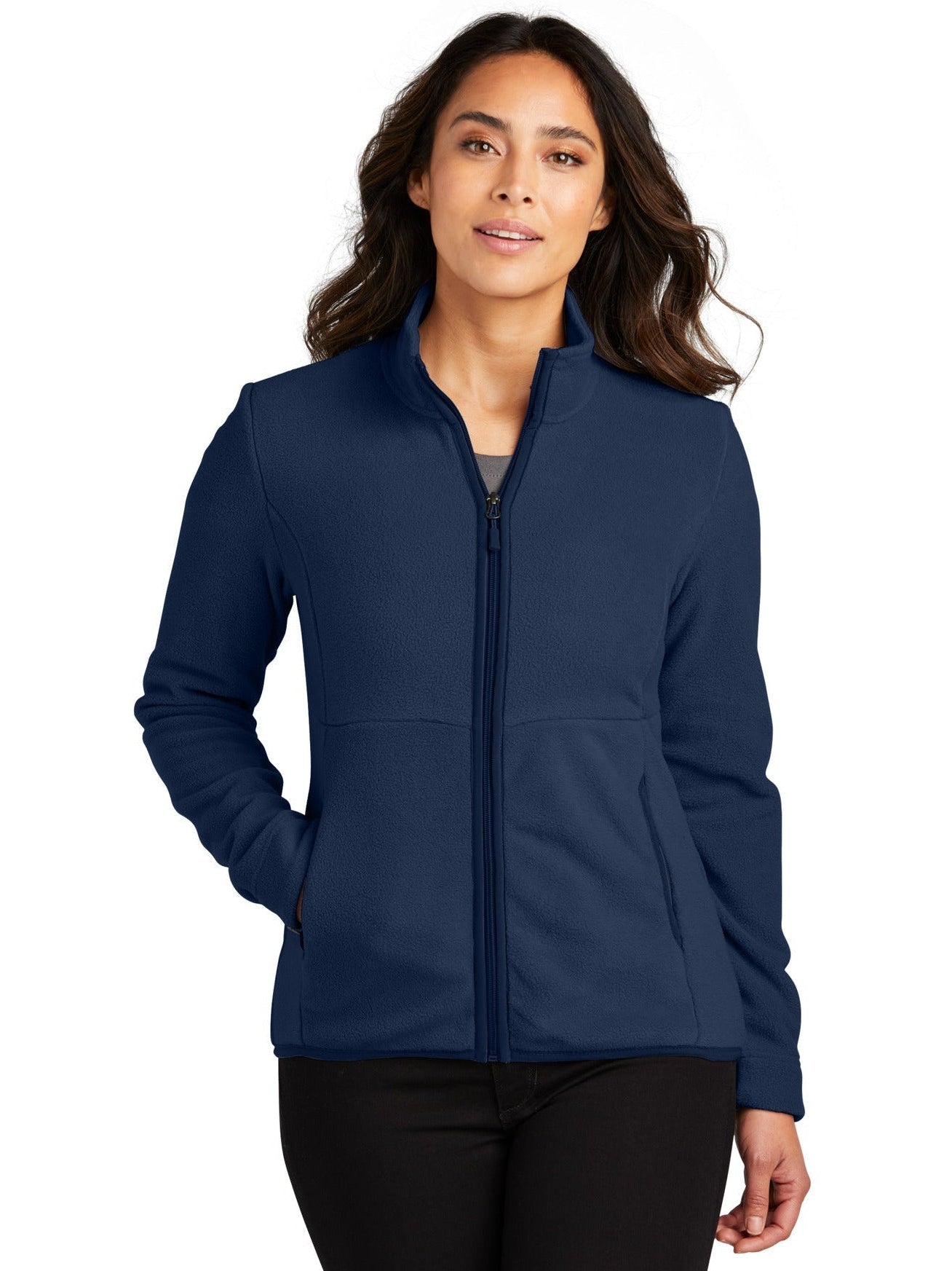 no-logo Port Authority Ladies Connection Fleece Jacket-Regular-Port Authority-Thread Logic
