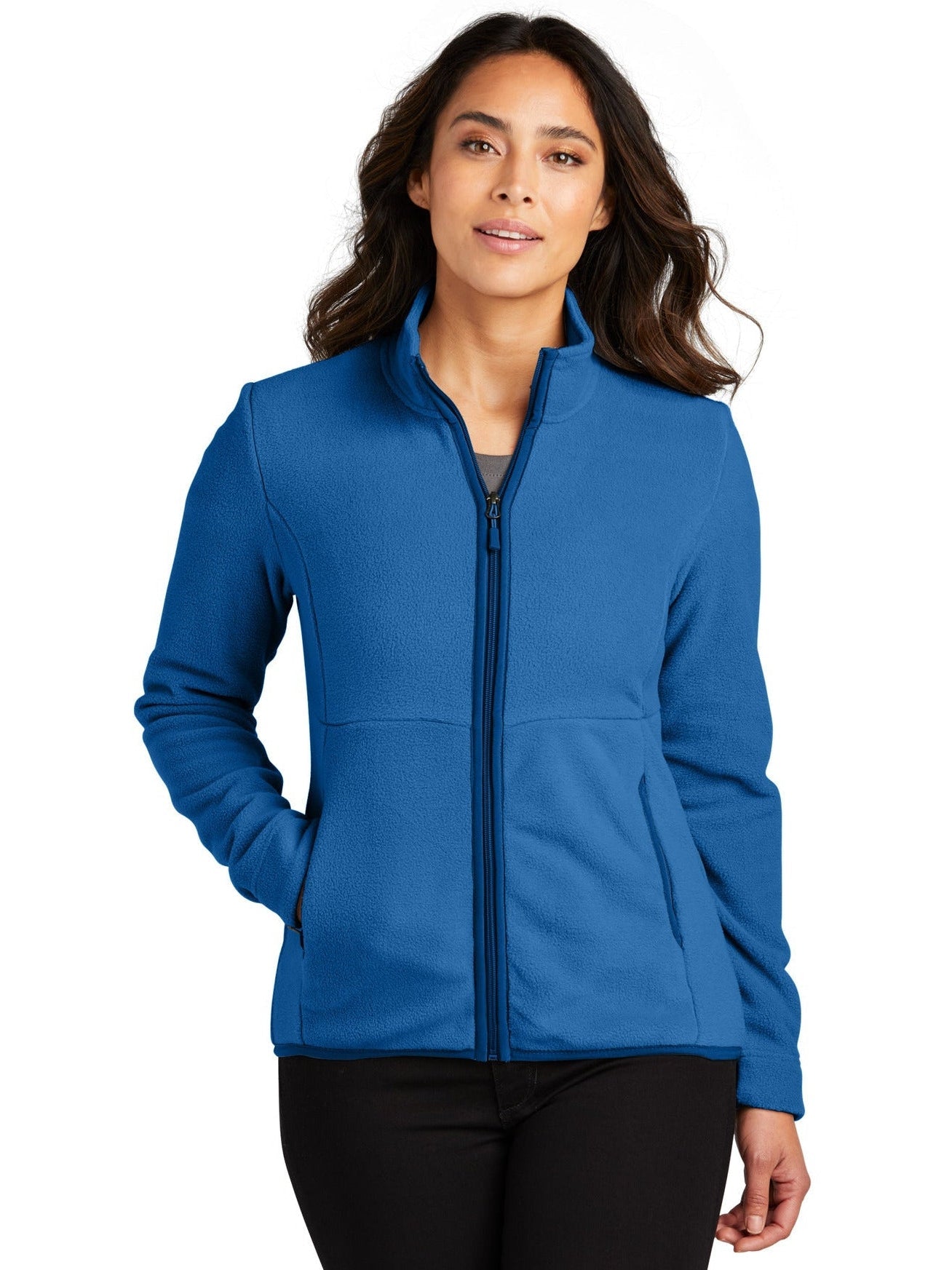 no-logo Port Authority Ladies Connection Fleece Jacket-Regular-Port Authority-Thread Logic