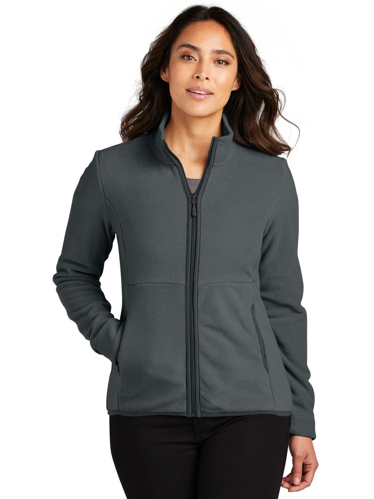 no-logo Port Authority Ladies Connection Fleece Jacket-Regular-Port Authority-Thread Logic