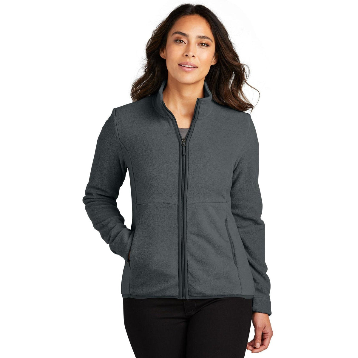no-logo Port Authority Ladies Connection Fleece Jacket-Regular-Port Authority-Thread Logic