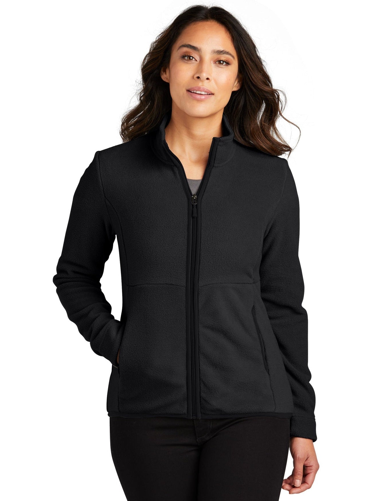 no-logo Port Authority Ladies Connection Fleece Jacket-Regular-Port Authority-Thread Logic