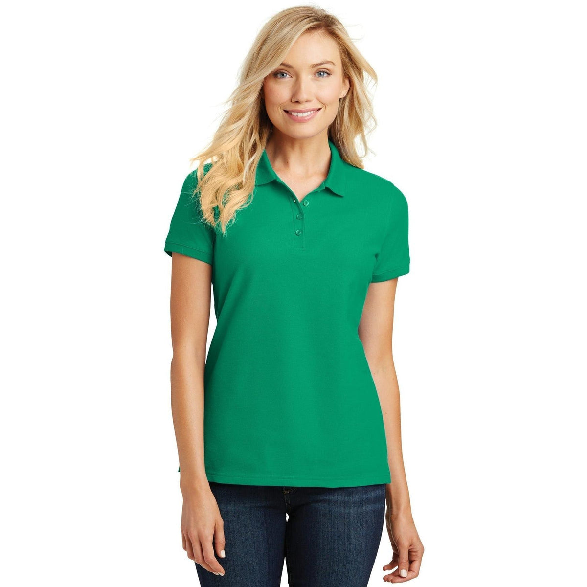 no-logo Port Authority Women's Core Classic Pique Polo-Regular-Port Authority-Thread Logic