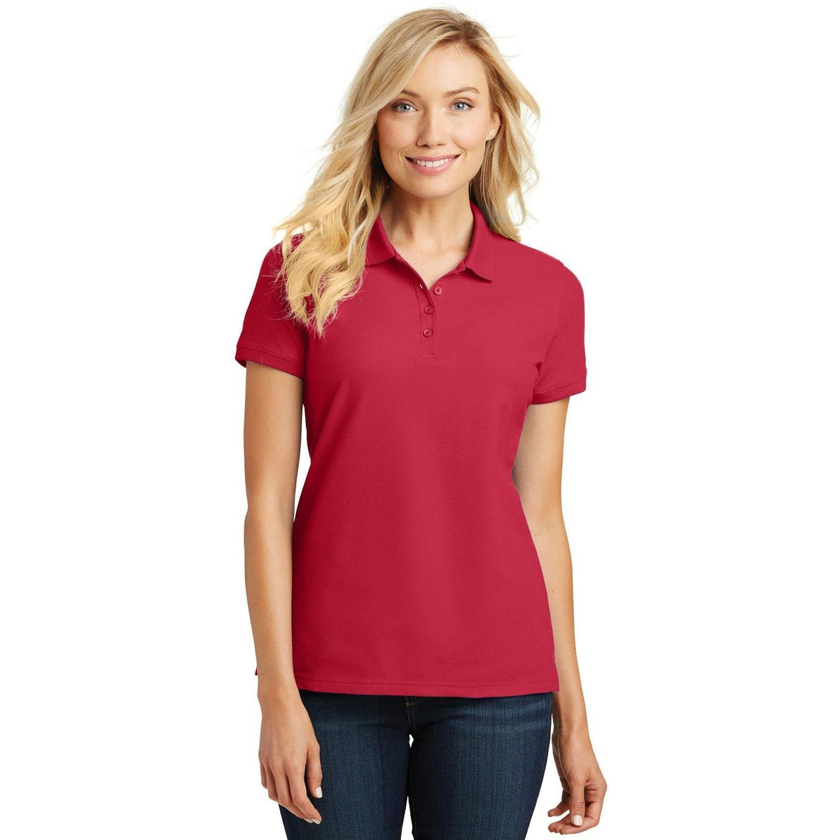 no-logo Port Authority Women's Core Classic Pique Polo-Regular-Port Authority-Thread Logic