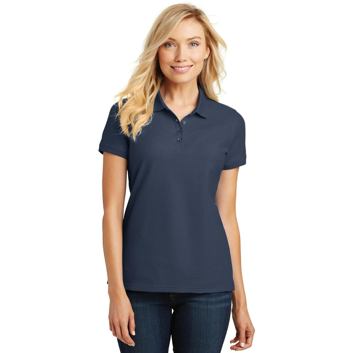 no-logo Port Authority Women's Core Classic Pique Polo-Regular-Port Authority-Thread Logic