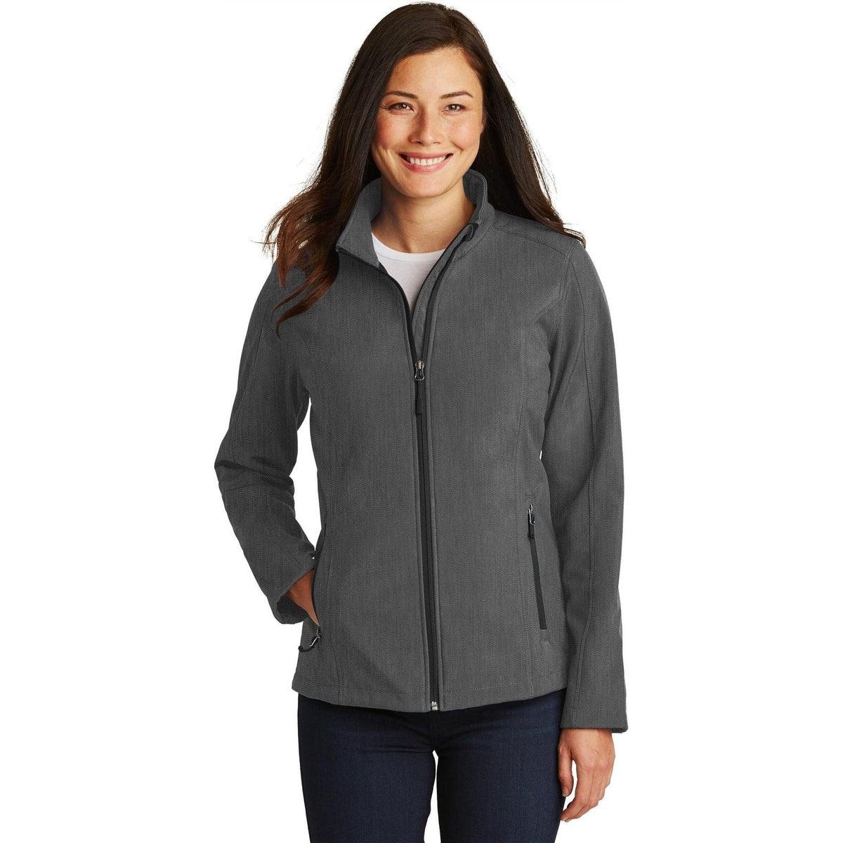 no-logo Port Authority Women's Core Soft Shell Jacket-Regular-Port Authority-Thread Logic