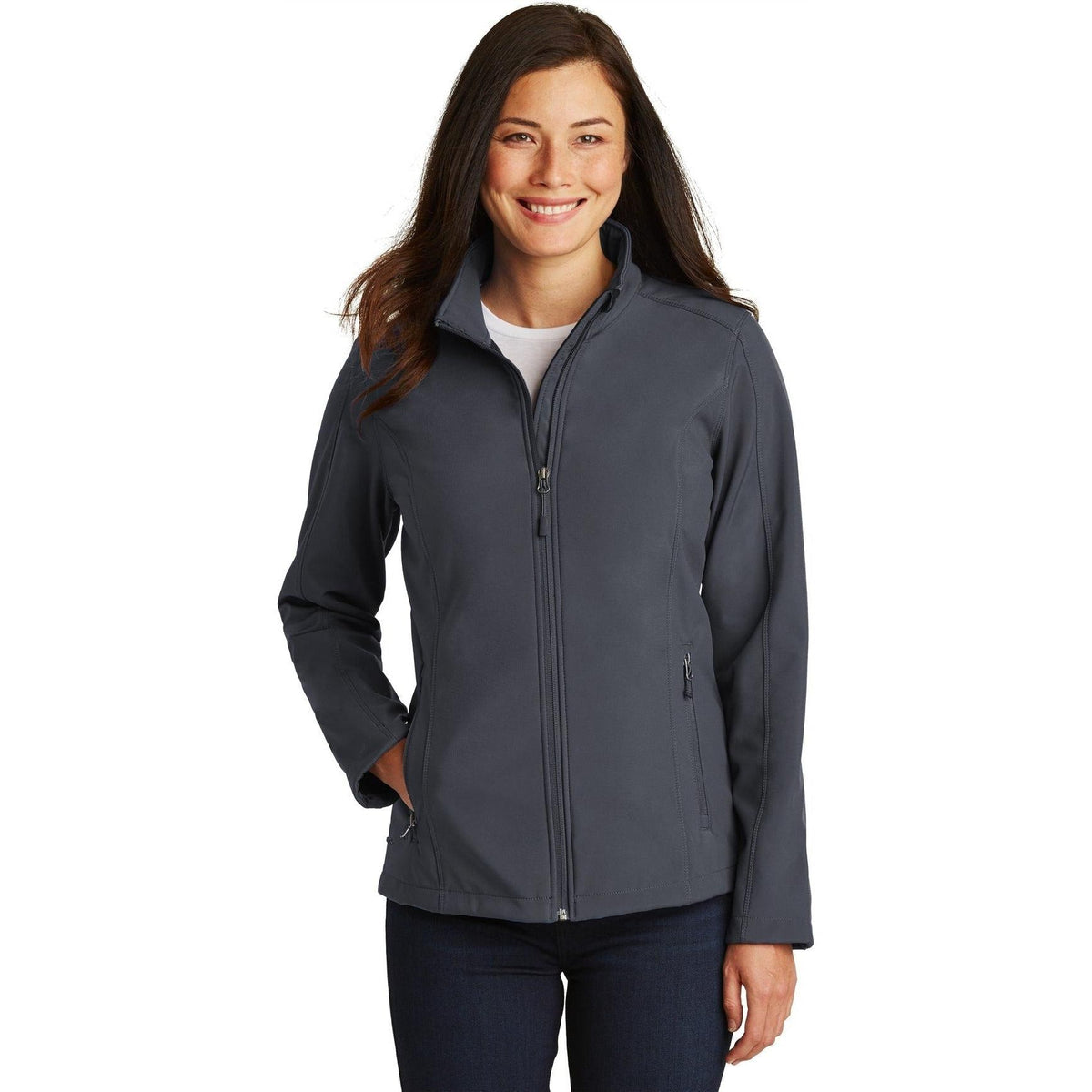 no-logo Port Authority Women's Core Soft Shell Jacket-Regular-Port Authority-Thread Logic