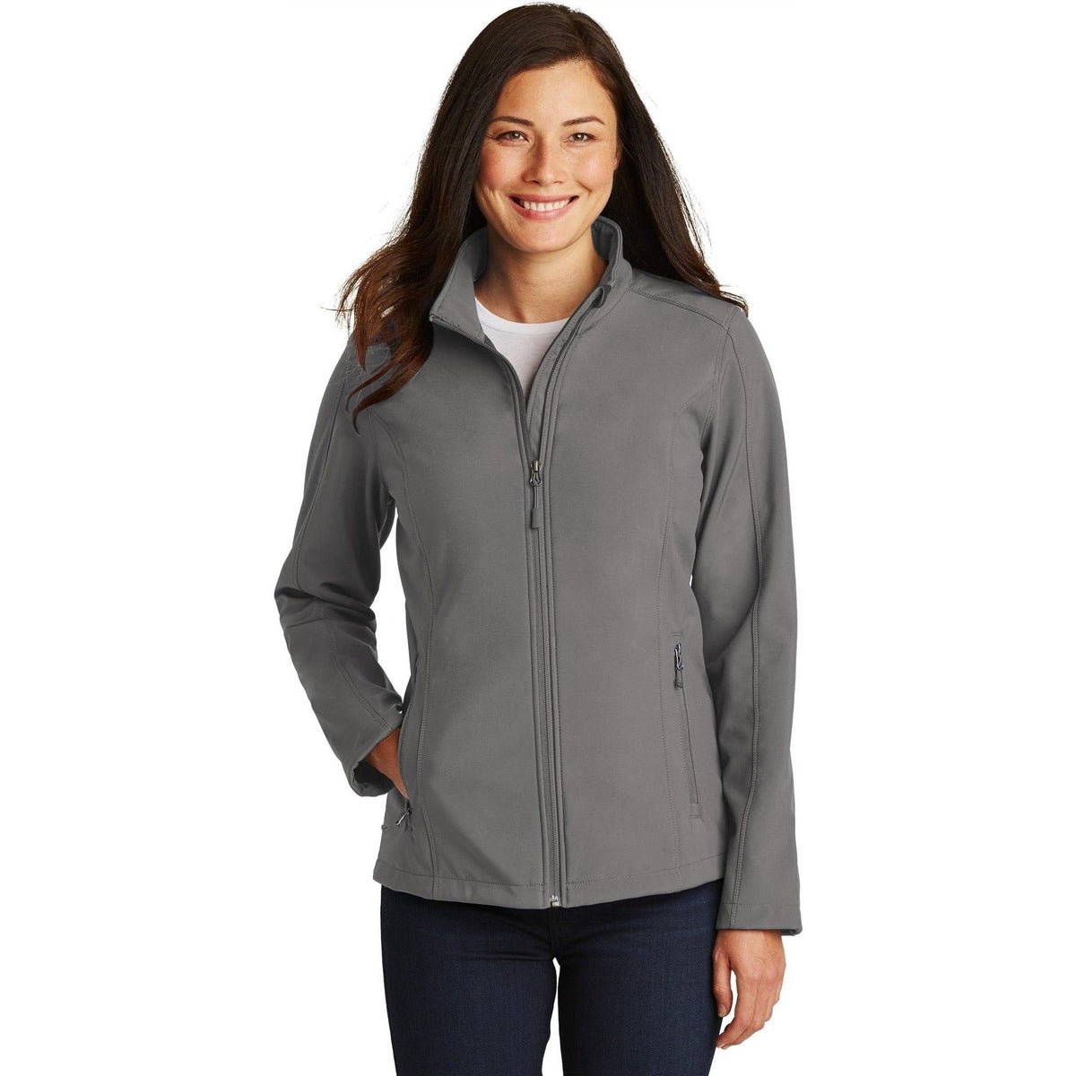 no-logo Port Authority Women's Core Soft Shell Jacket-Regular-Port Authority-Thread Logic