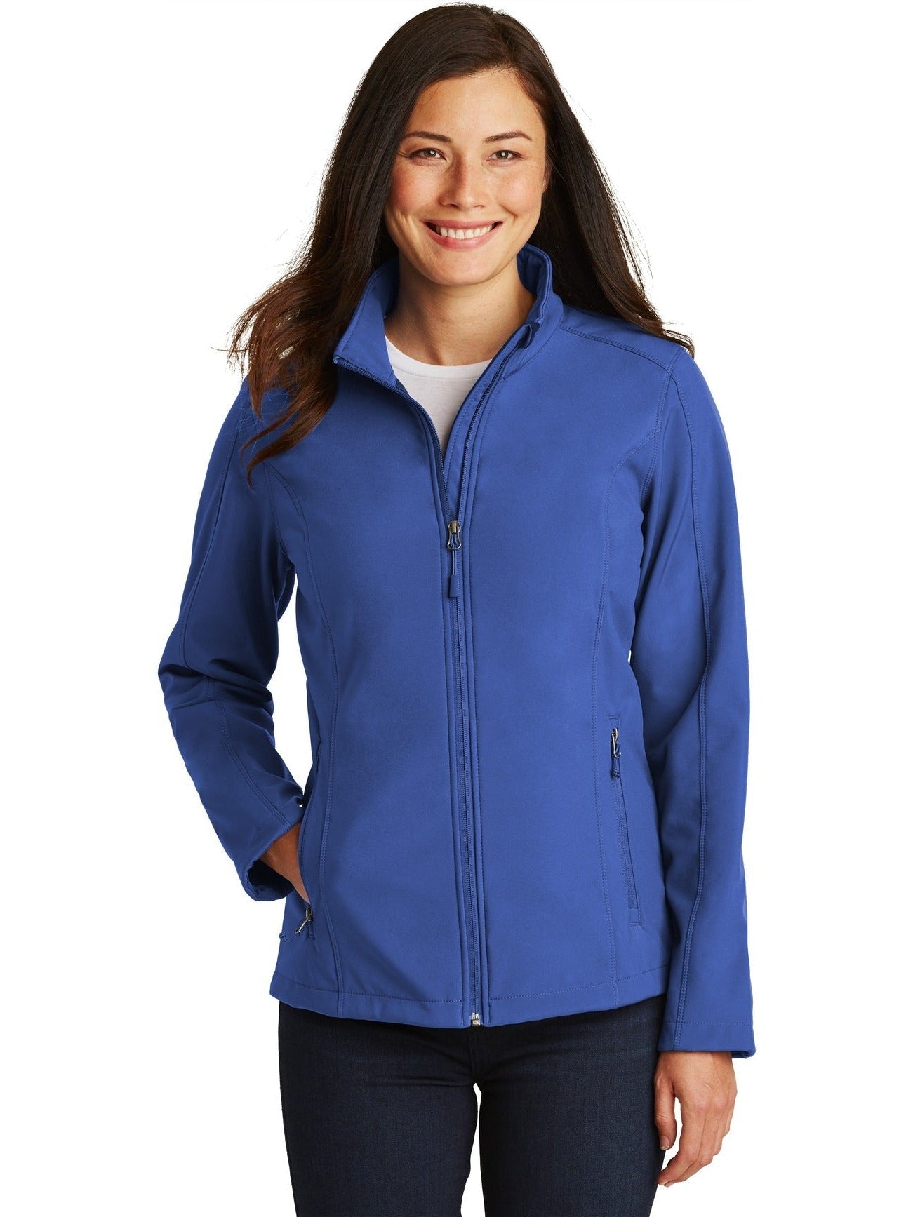 no-logo Port Authority Ladies Core Soft Shell Jacket-Regular-Port Authority-Thread Logic