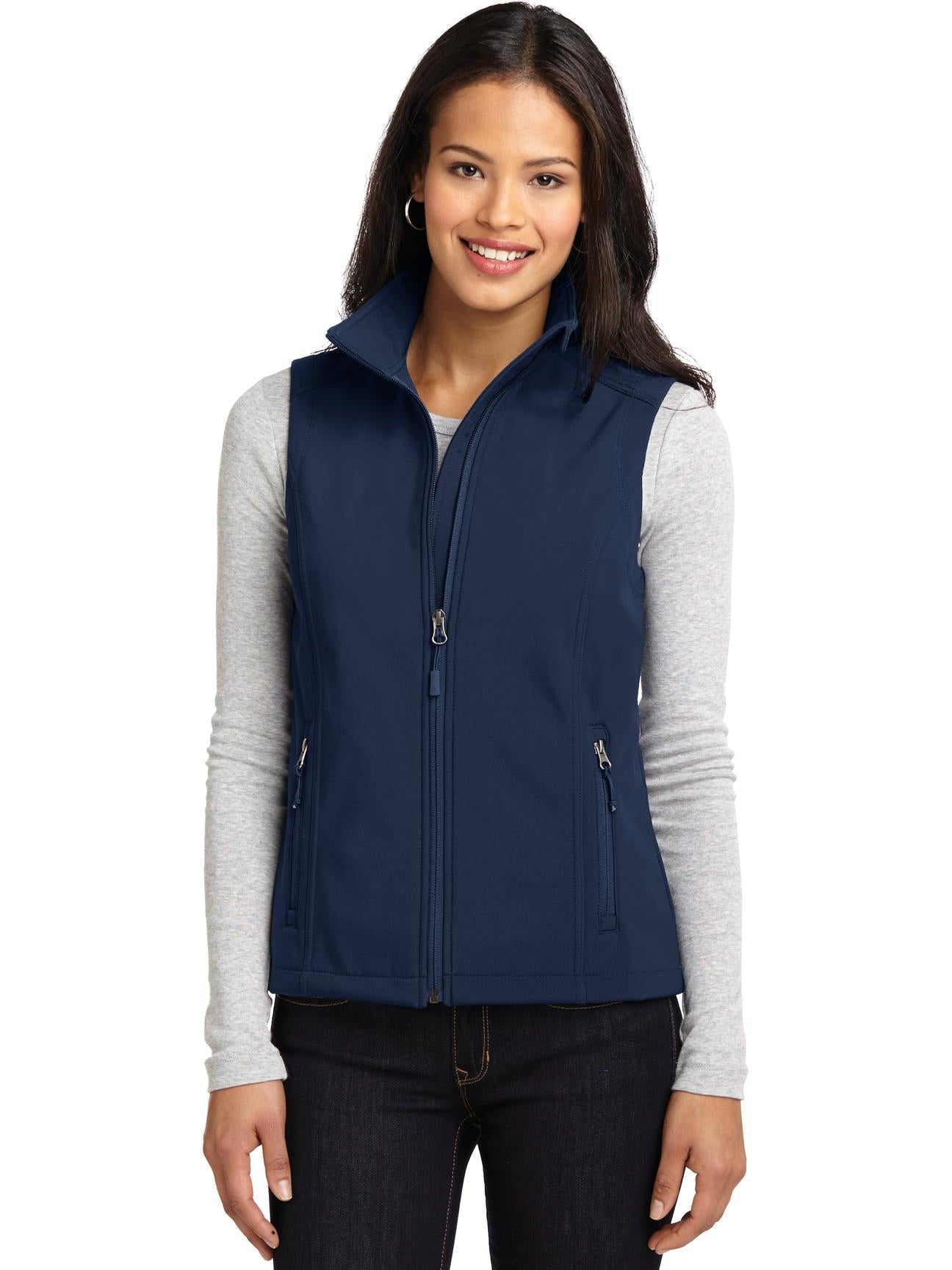 no-logo Port Authority Ladies Core Soft Shell Vest-Regular-Port Authority-Thread Logic