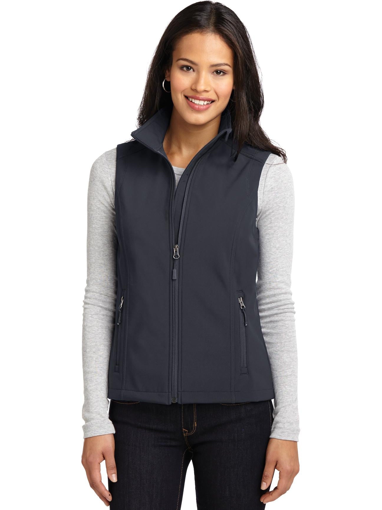 no-logo Port Authority Ladies Core Soft Shell Vest-Regular-Port Authority-Thread Logic