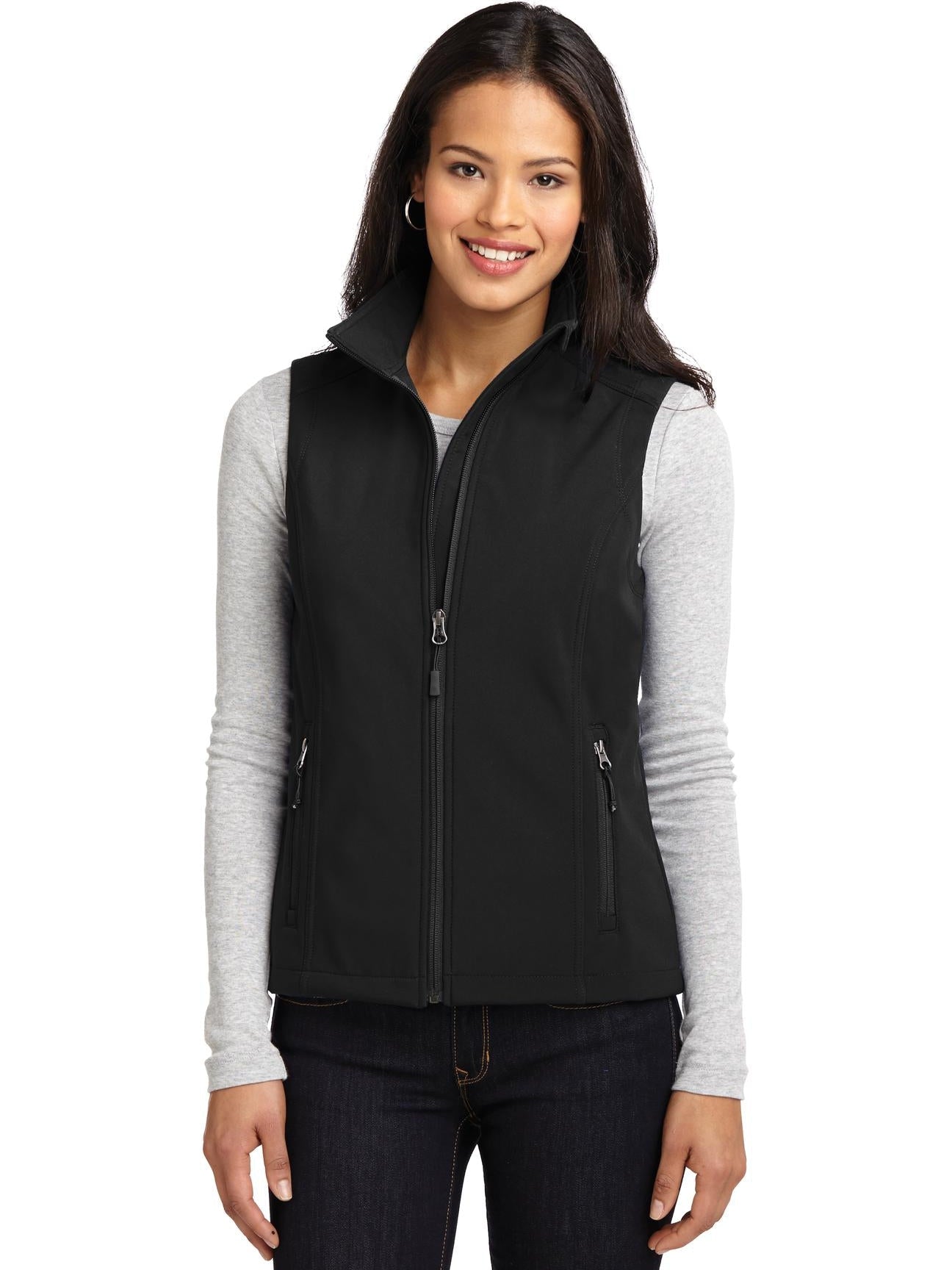 no-logo Port Authority Ladies Core Soft Shell Vest-Regular-Port Authority-Thread Logic