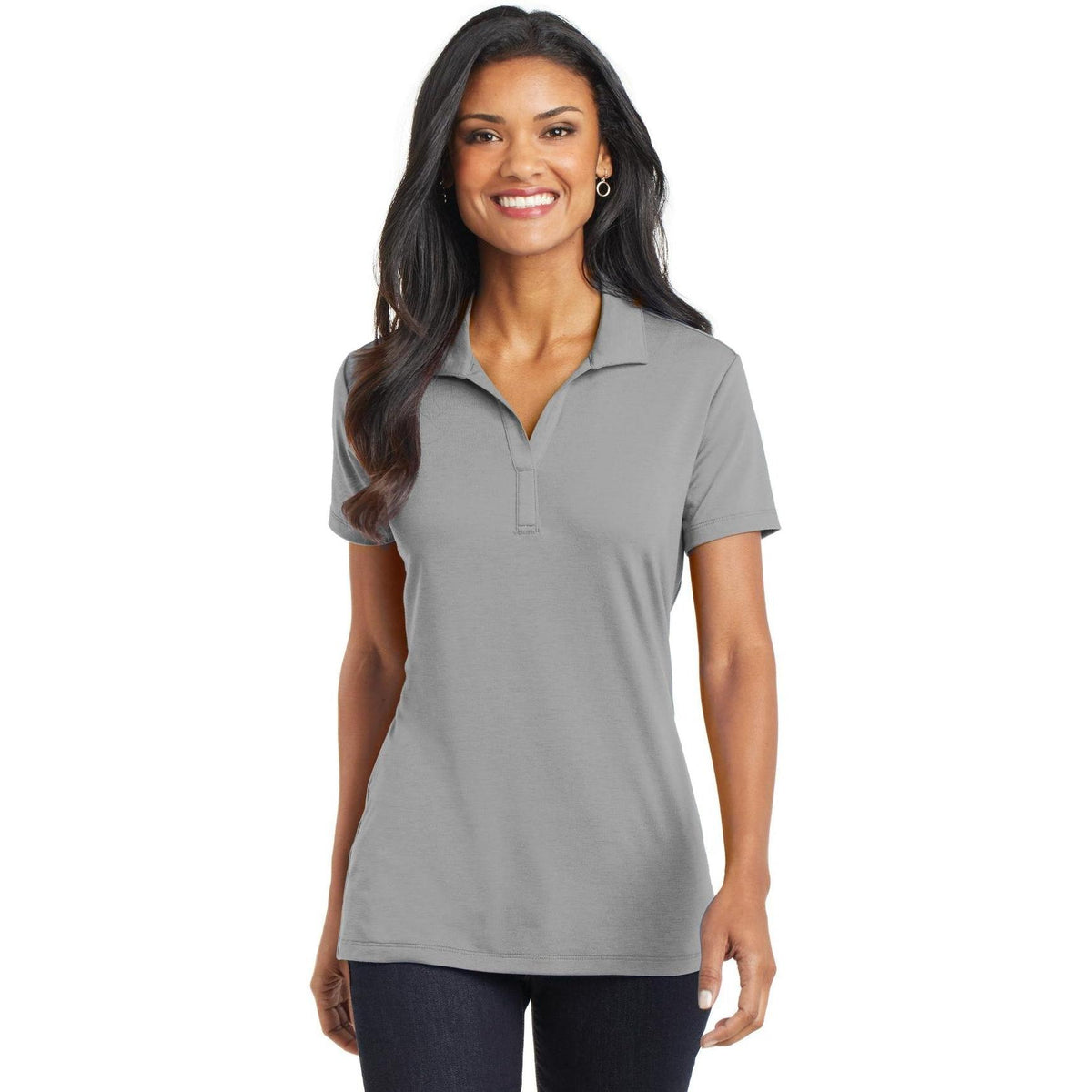no-logo Port Authority Women's Cotton Touch Performance Polo-Regular-Port Authority-Thread Logic