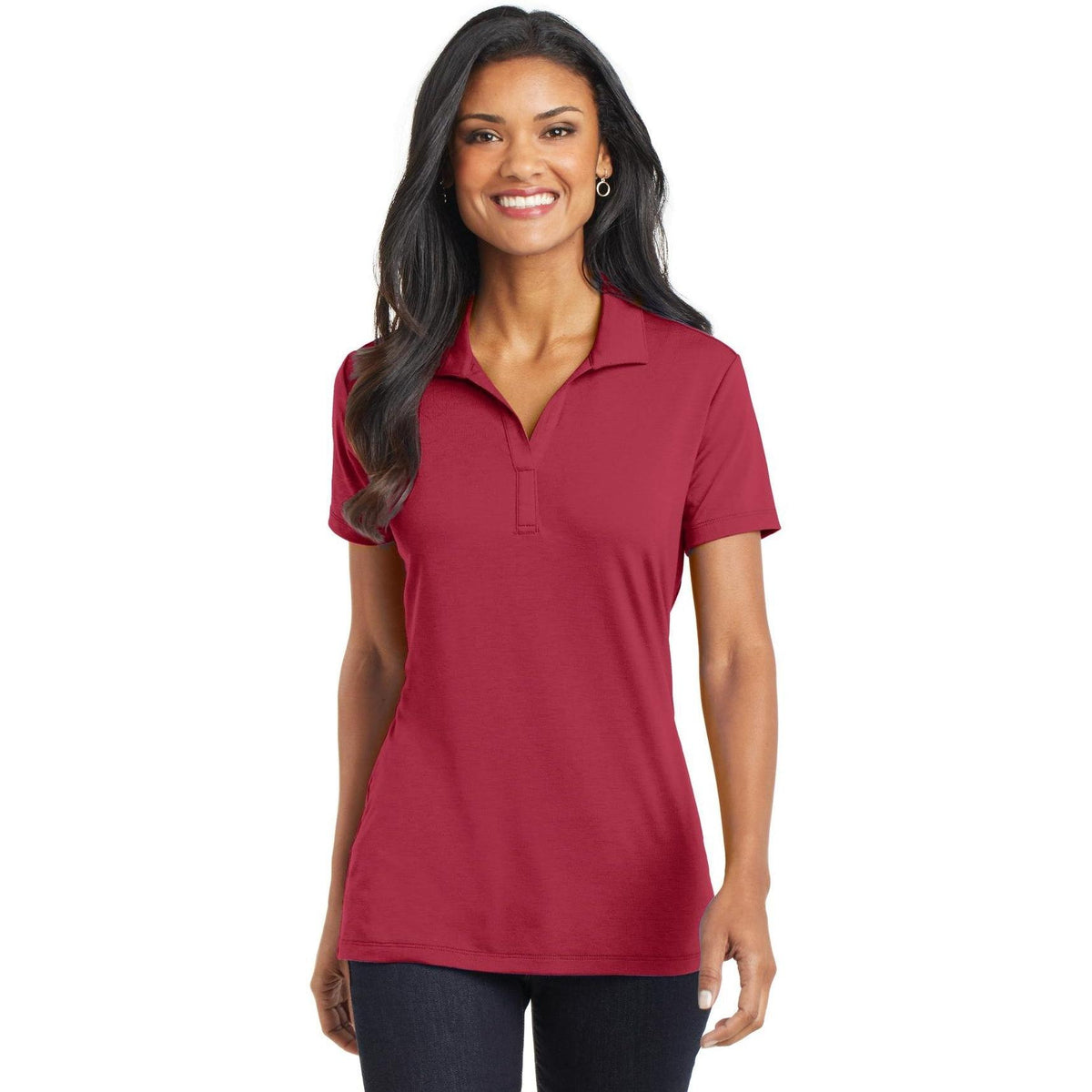 no-logo Port Authority Women's Cotton Touch Performance Polo-Regular-Port Authority-Thread Logic