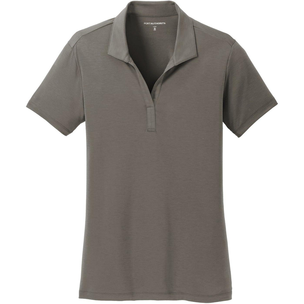 no-logo Port Authority Women's Cotton Touch Performance Polo-Regular-Port Authority-Grey Smoke-S-Thread Logic