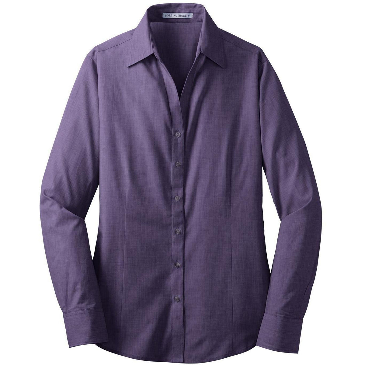 no-logo Port Authority Ladies Crosshatch Easy Care Shirt