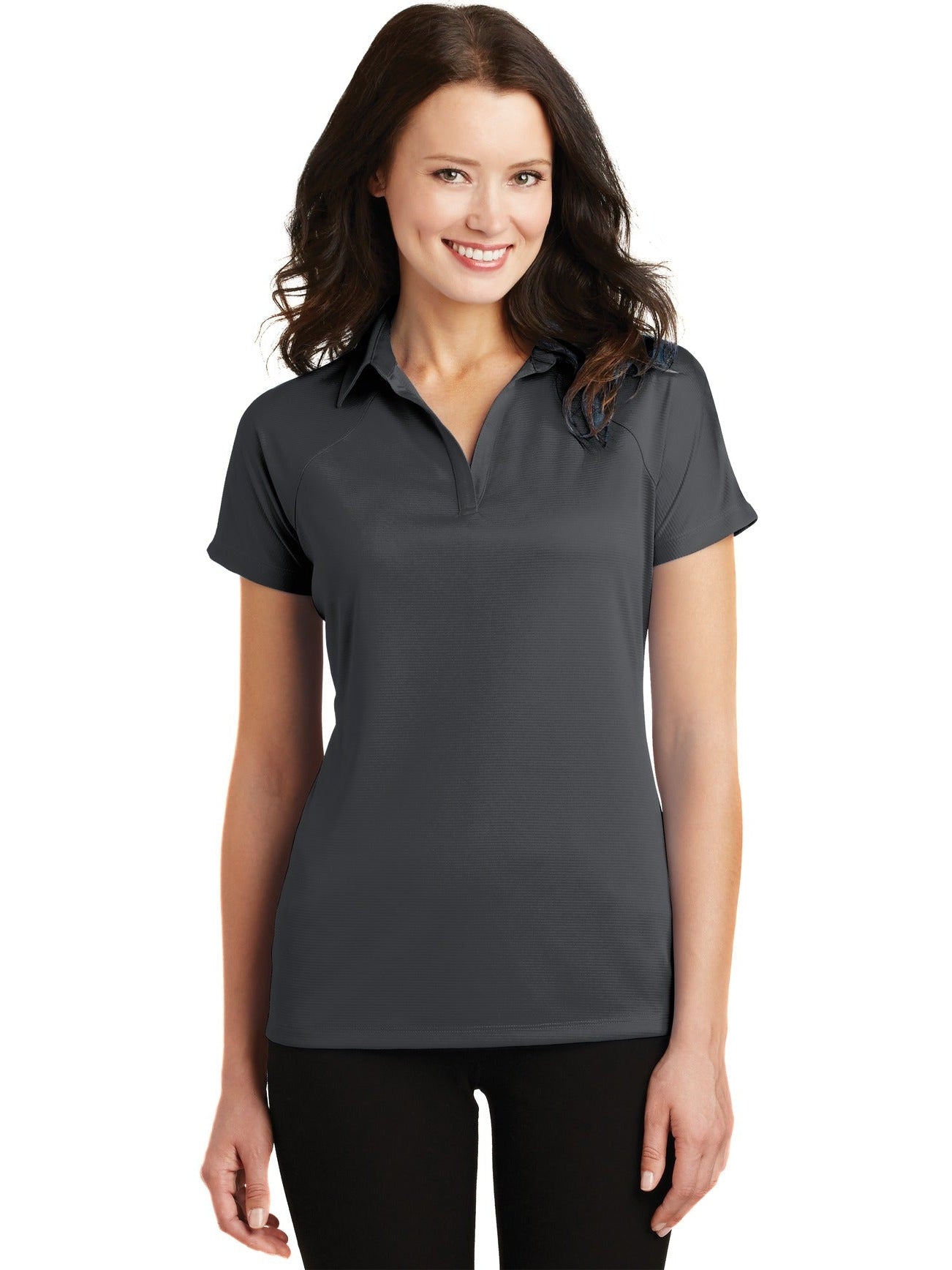 no-logo Port Authority Ladies Crossover Raglan Polo-Regular-Port Authority-Thread Logic