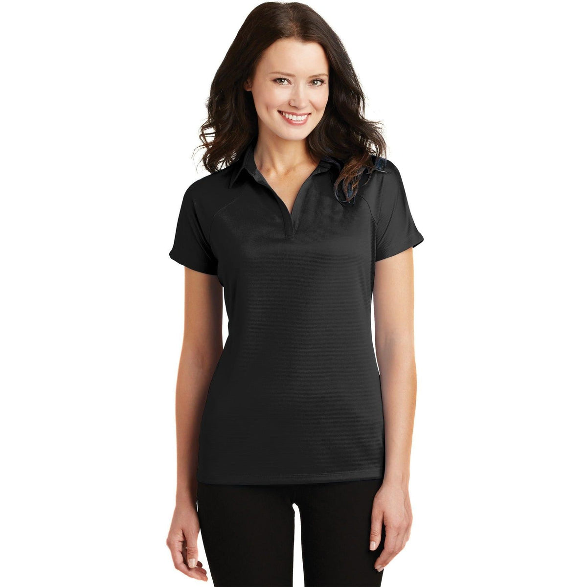no-logo Port Authority Women's Crossover Raglan Polo-Regular-Port Authority-Thread Logic