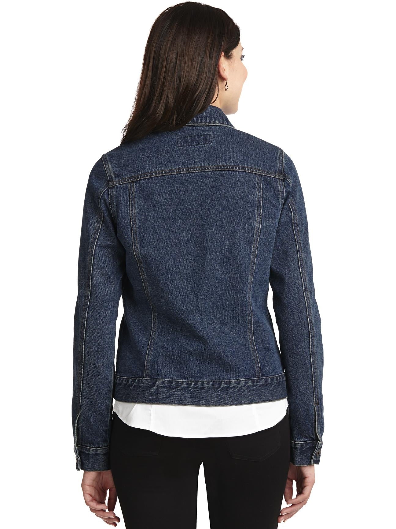 no-logo Port Authority Ladies Denim Jacket-Regular-Port Authority-Thread Logic