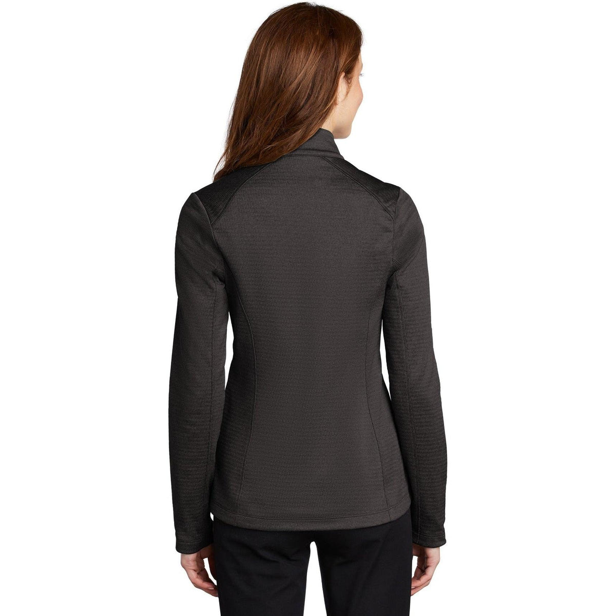 no-logo Port Authority Ladies Diamond Heather Fleece Full-Zip Jacket-Regular-Port Authority-Thread Logic