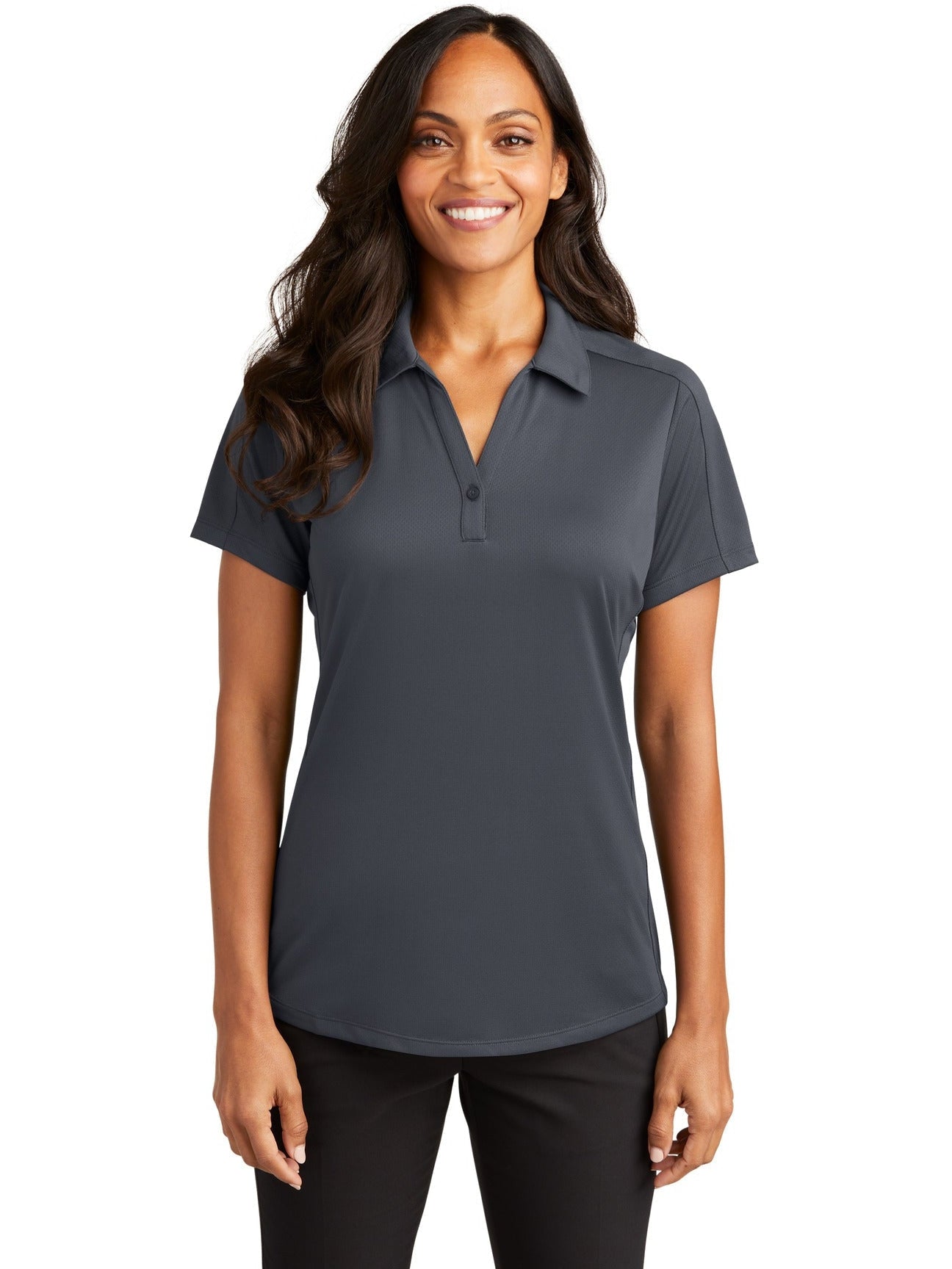 no-logo Port Authority Ladies Diamond Jacquard Polo-Regular-Port Authority-Thread Logic
