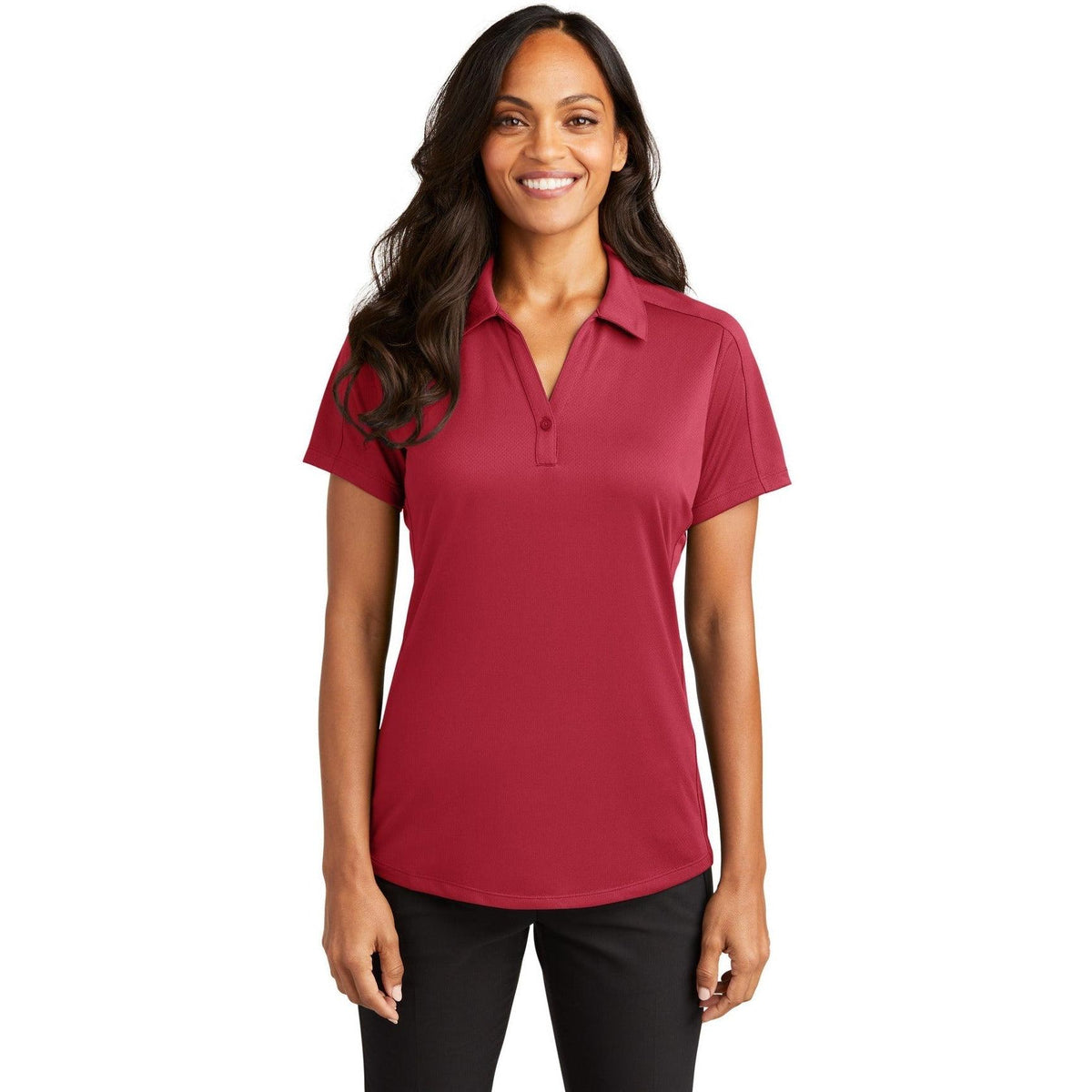 no-logo Port Authority Women's Diamond Jacquard Polo-Regular-Port Authority-Thread Logic