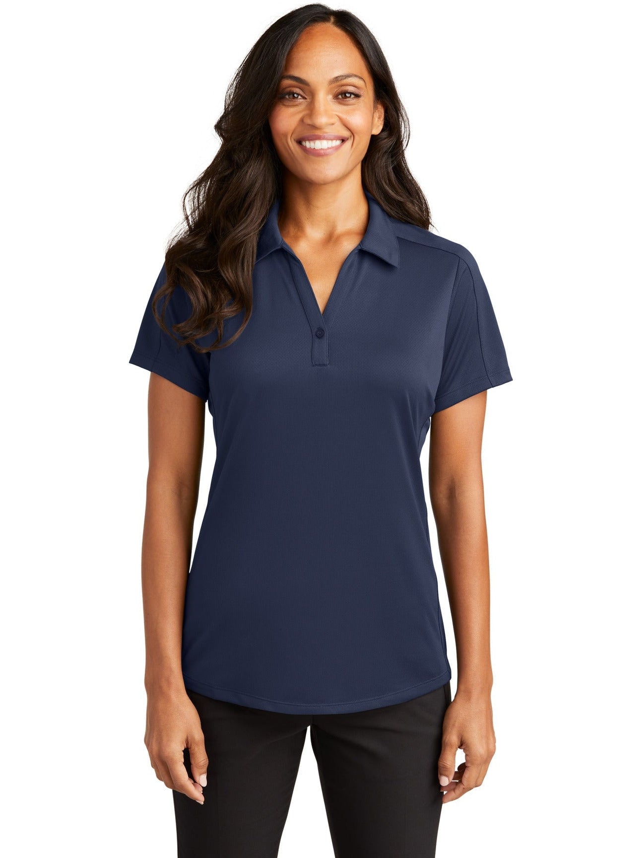 no-logo Port Authority Ladies Diamond Jacquard Polo-Regular-Port Authority-Thread Logic