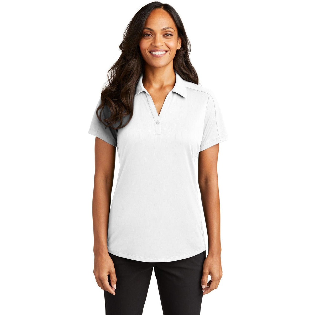 no-logo Port Authority Women's Diamond Jacquard Polo-Regular-Port Authority-Thread Logic