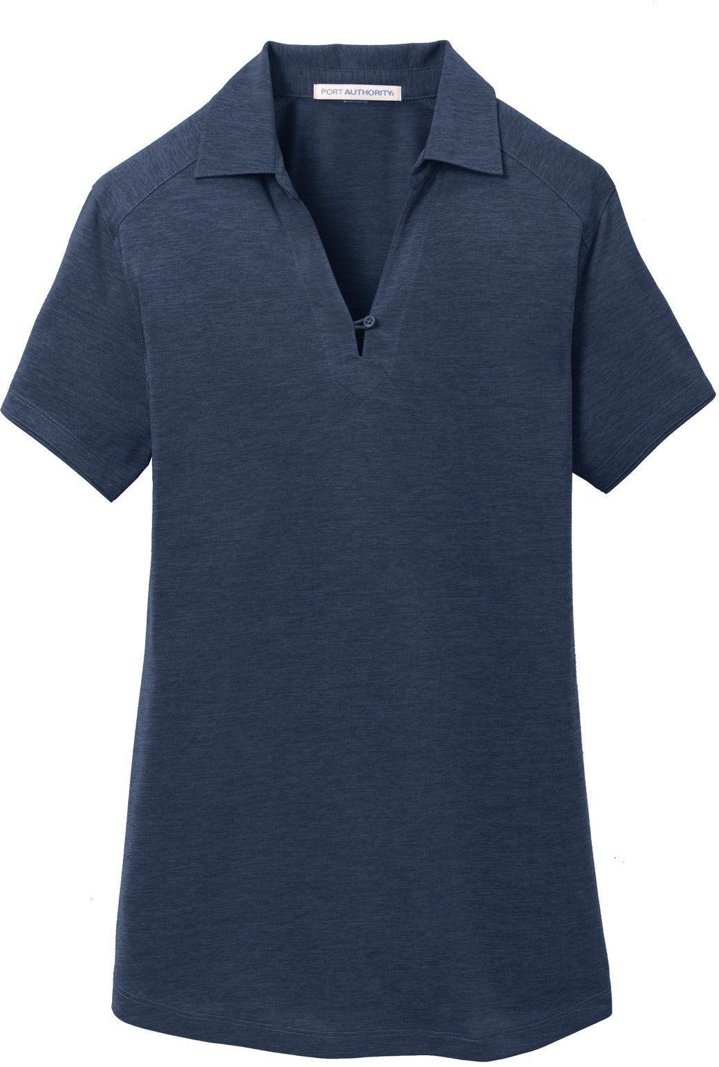 Port Authority Ladies Digi Heather Performance Polo