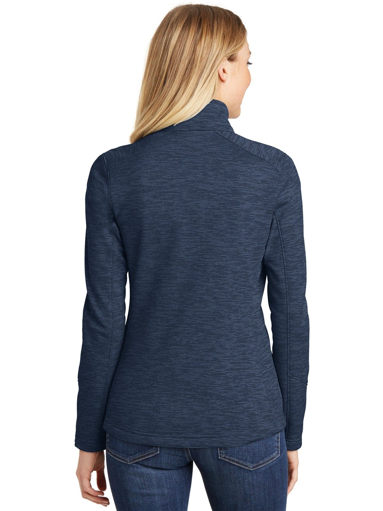 no-logo Port Authority Ladies Digi Stripe Fleece Jacket-Regular-Port Authority-Thread Logic