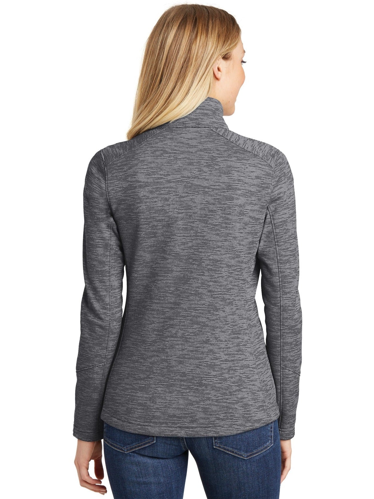 no-logo Port Authority Ladies Digi Stripe Fleece Jacket-Regular-Port Authority-Thread Logic