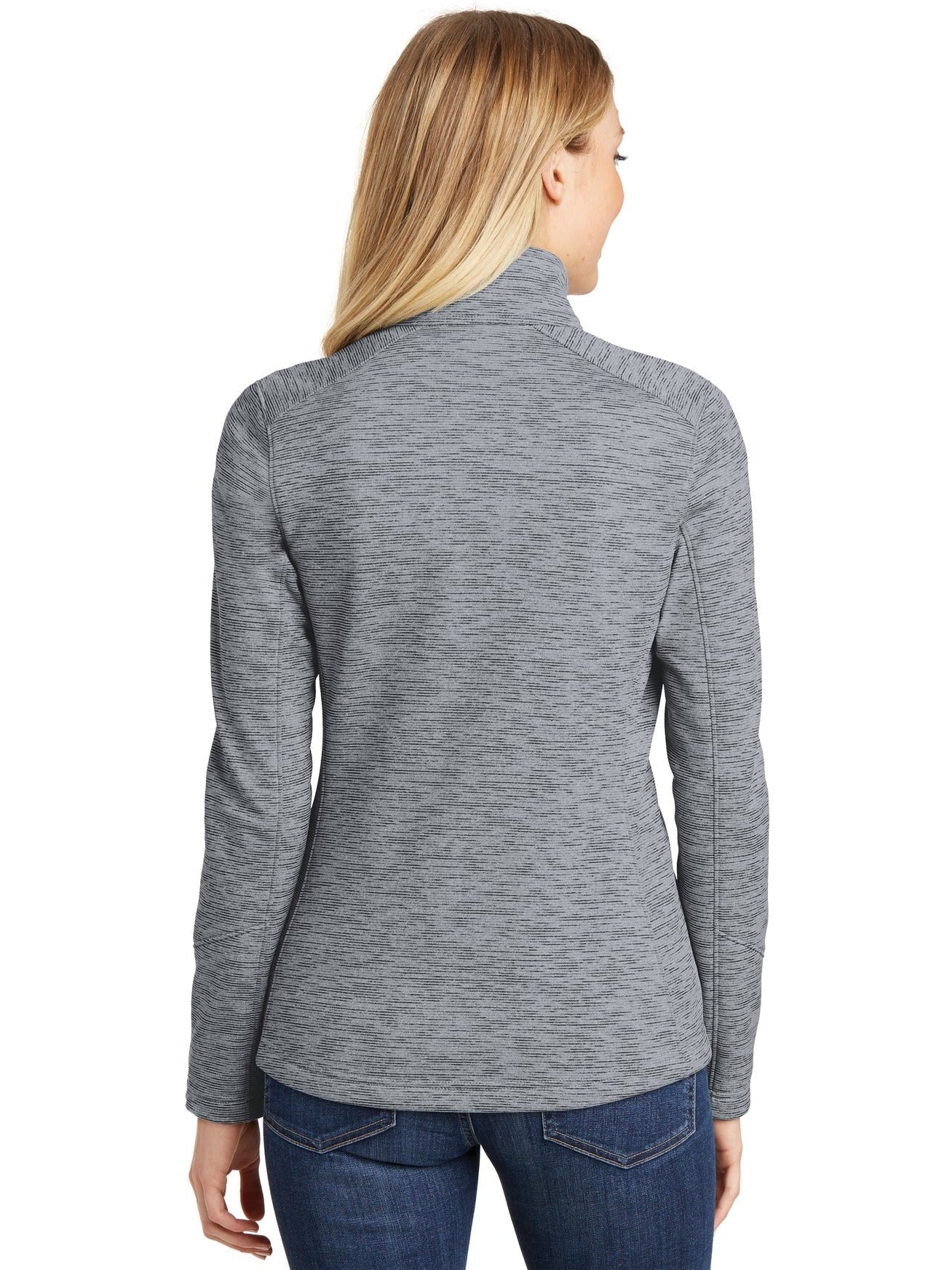no-logo Port Authority Ladies Digi Stripe Fleece Jacket-Regular-Port Authority-Thread Logic