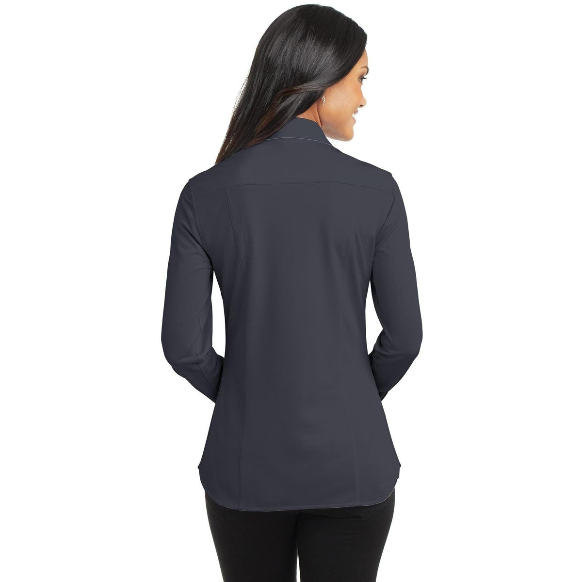 no-logo Port Authority Ladies Dimension Knit Dress Shirt-Regular-Port Authority-Thread Logic