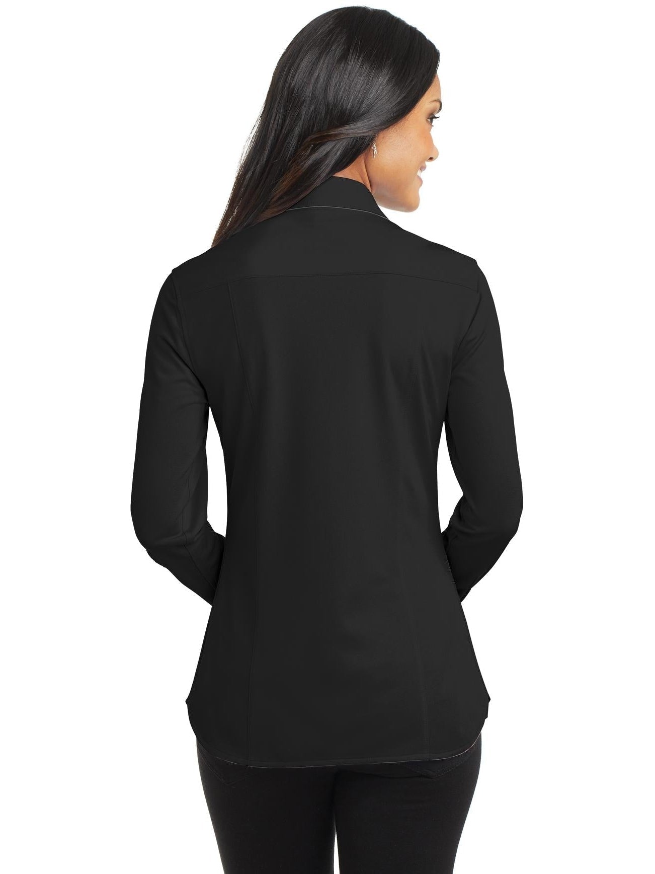 no-logo Port Authority Ladies Dimension Knit Dress Shirt-Regular-Port Authority-Thread Logic