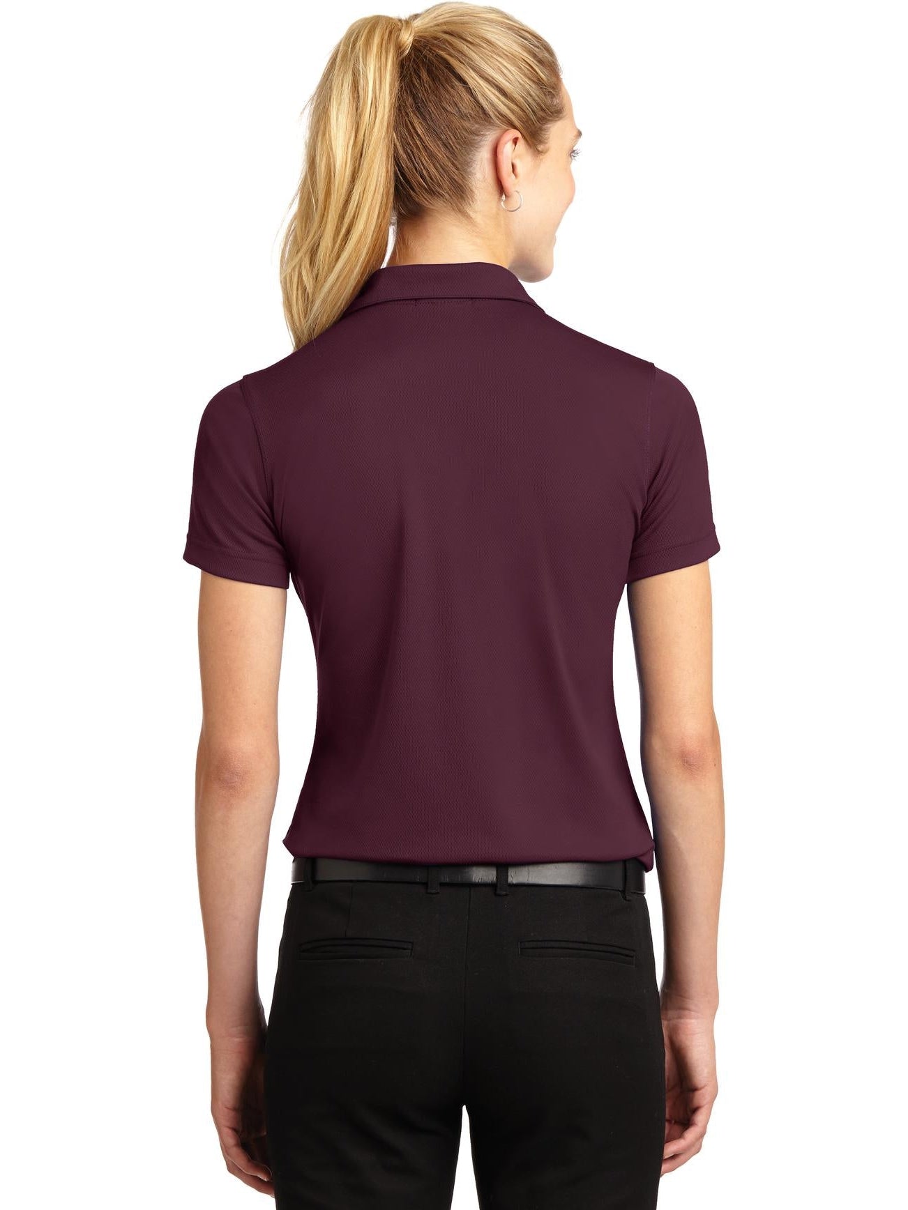 no-logo Port Authority Ladies Dri-Mesh V-Neck Polo Shirt-Regular-Port Authority-Thread Logic