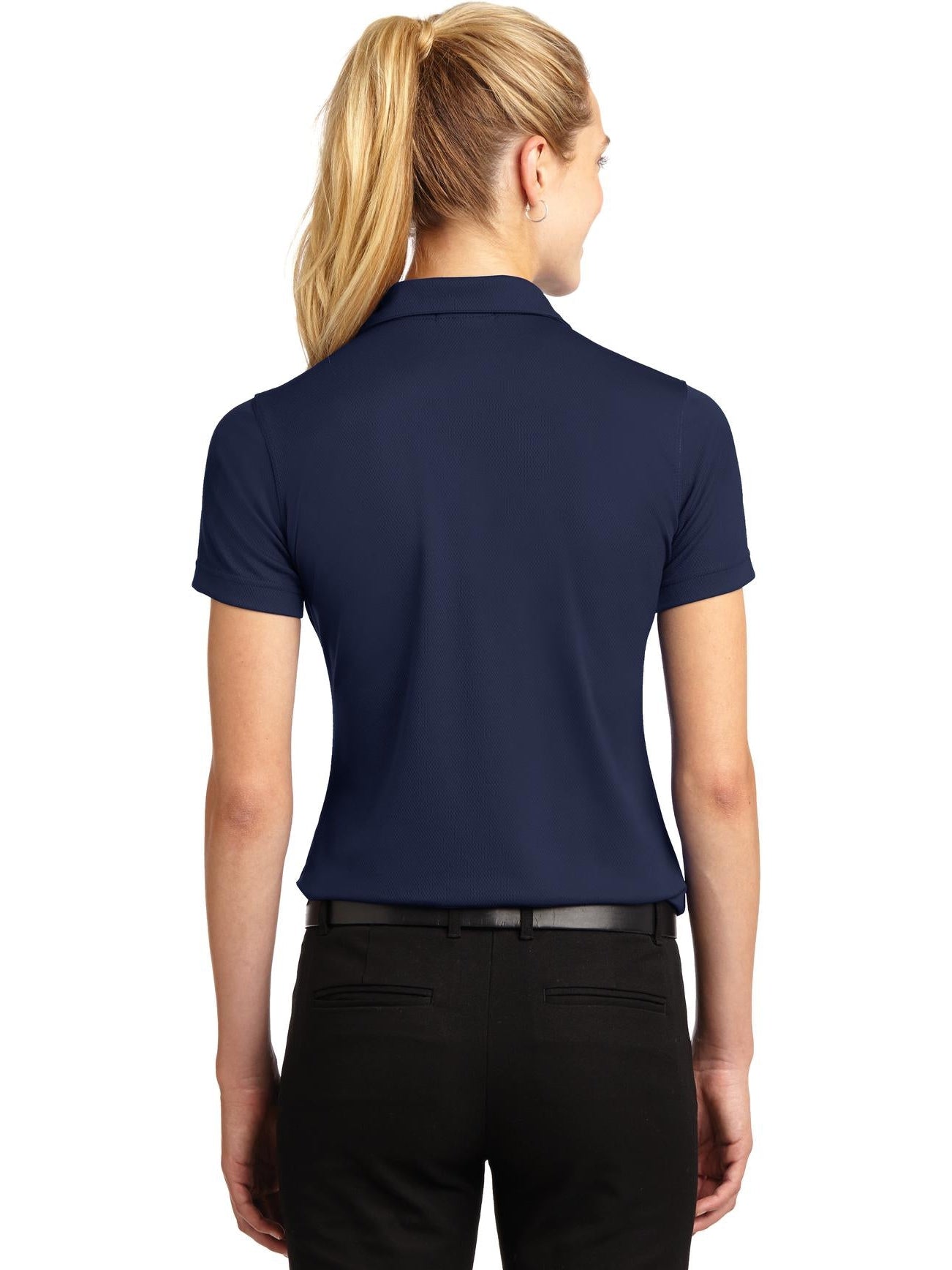 no-logo Port Authority Ladies Dri-Mesh V-Neck Polo Shirt-Regular-Port Authority-Thread Logic