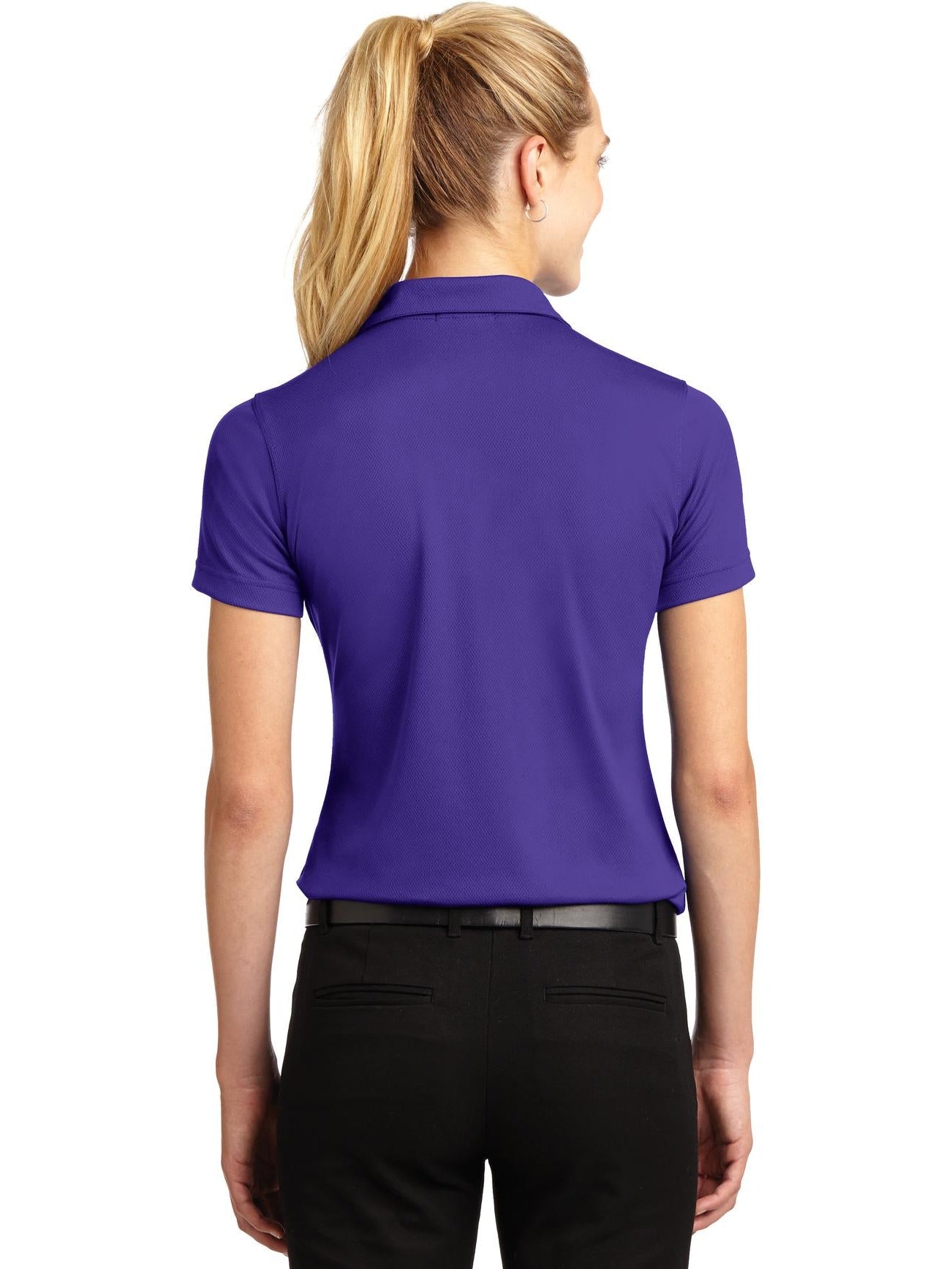 no-logo Port Authority Ladies Dri-Mesh V-Neck Polo Shirt-Regular-Port Authority-Thread Logic