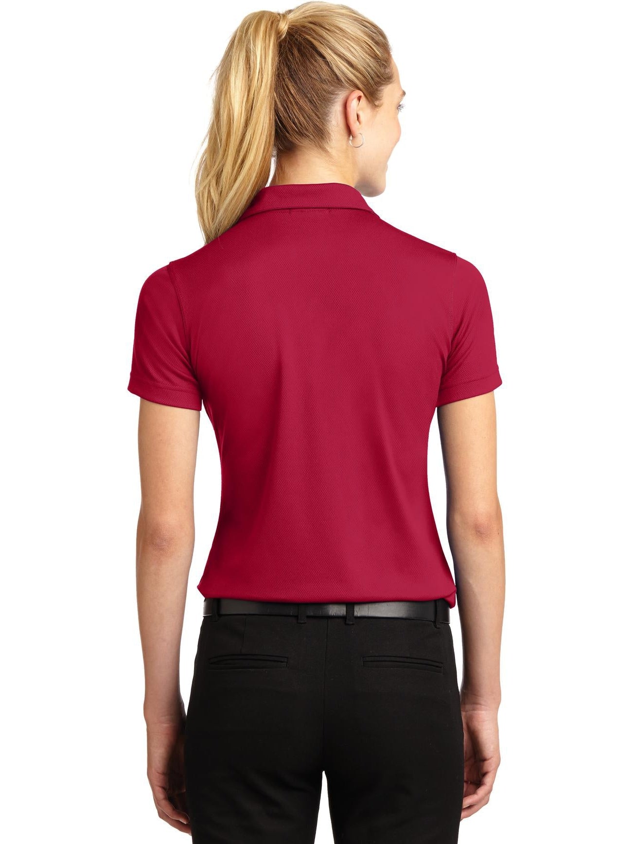 no-logo Port Authority Ladies Dri-Mesh V-Neck Polo Shirt-Regular-Port Authority-Thread Logic